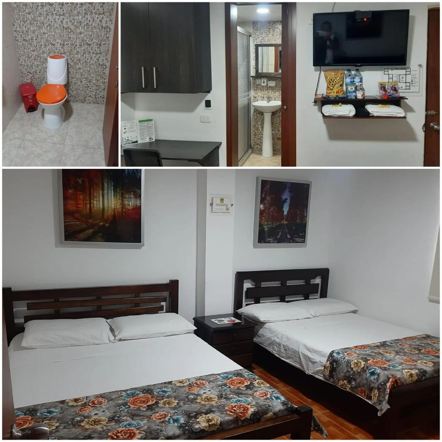 Bed in Hotel Confortel