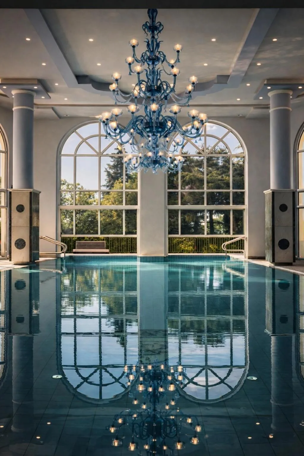 Pool view in Hotel Kvarner Palace
