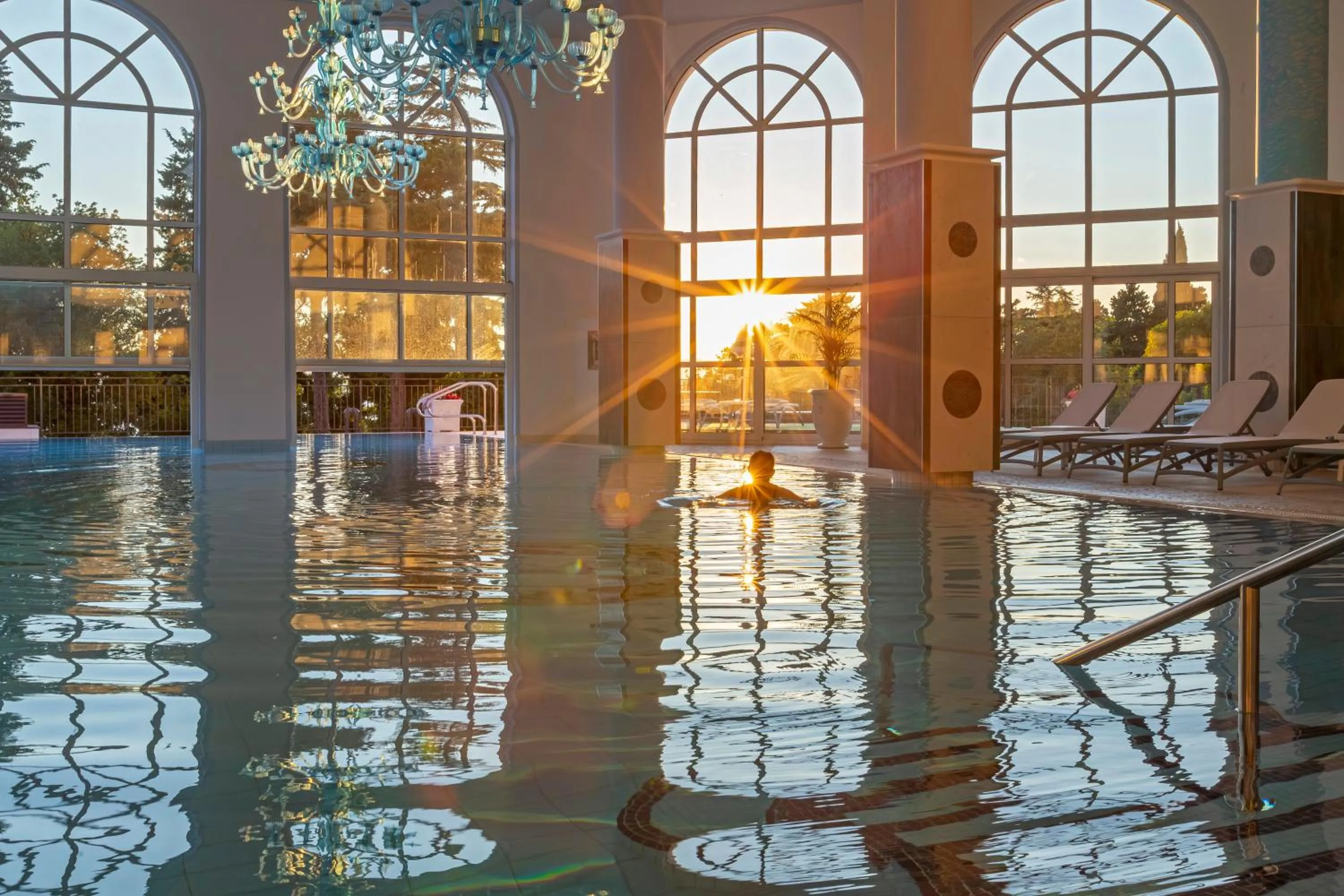 Swimming pool in Hotel Kvarner Palace