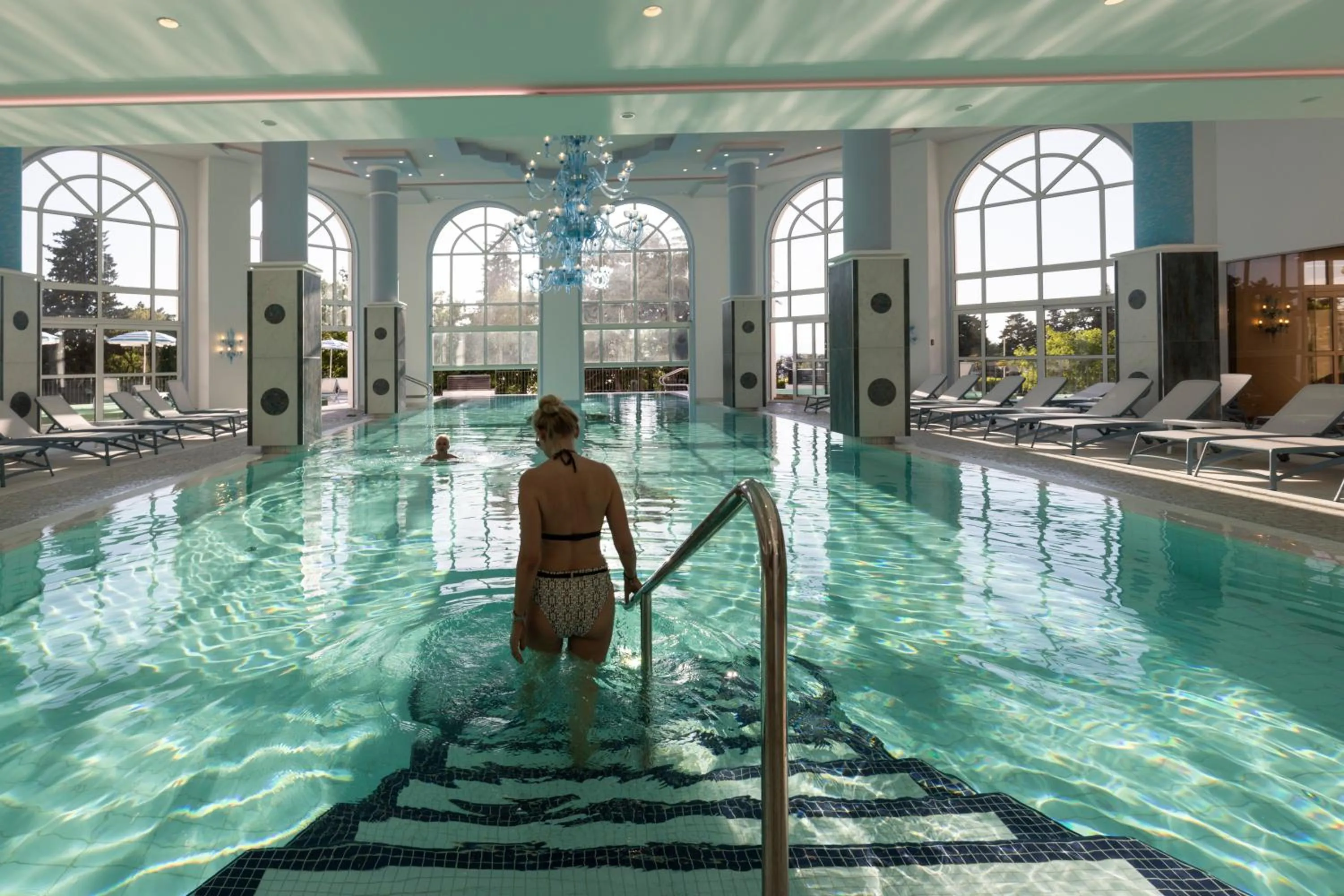 Pool view in Hotel Kvarner Palace