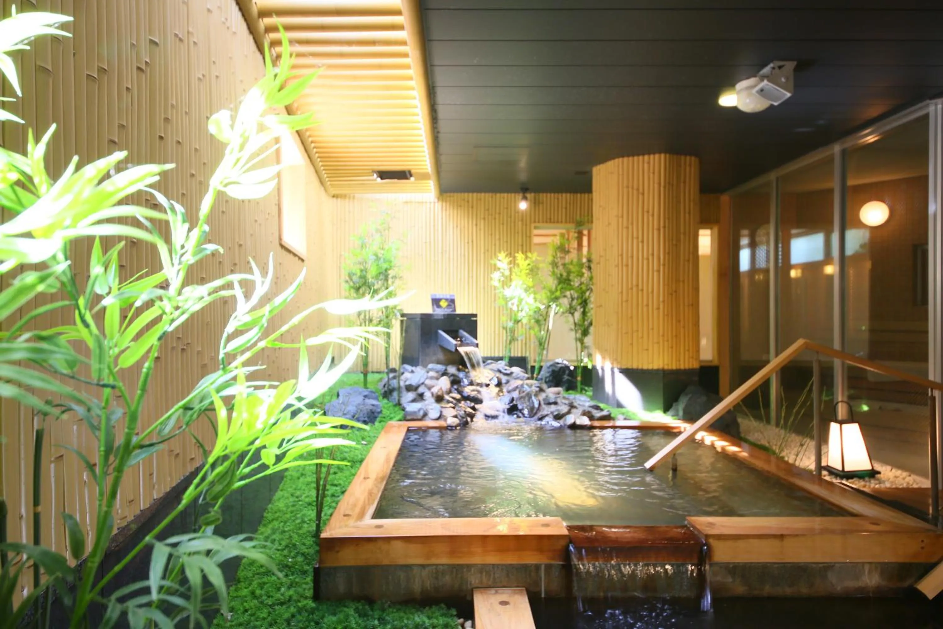 Hot Spring Bath in Ooedo Onsen Monogatari Premium Hotel New Shiobara