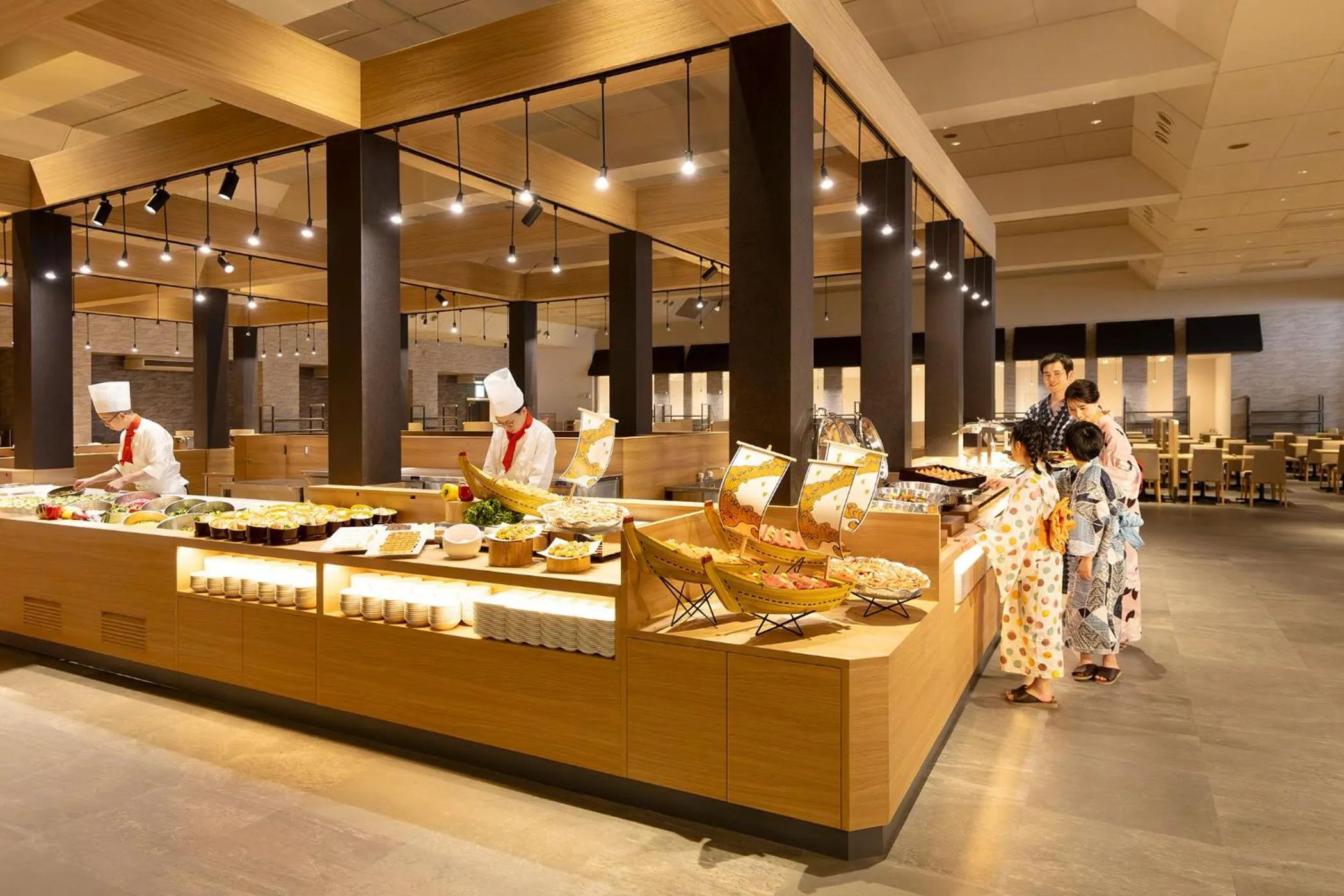 Restaurant/places to eat in Ooedo Onsen Monogatari Premium Hotel New Shiobara