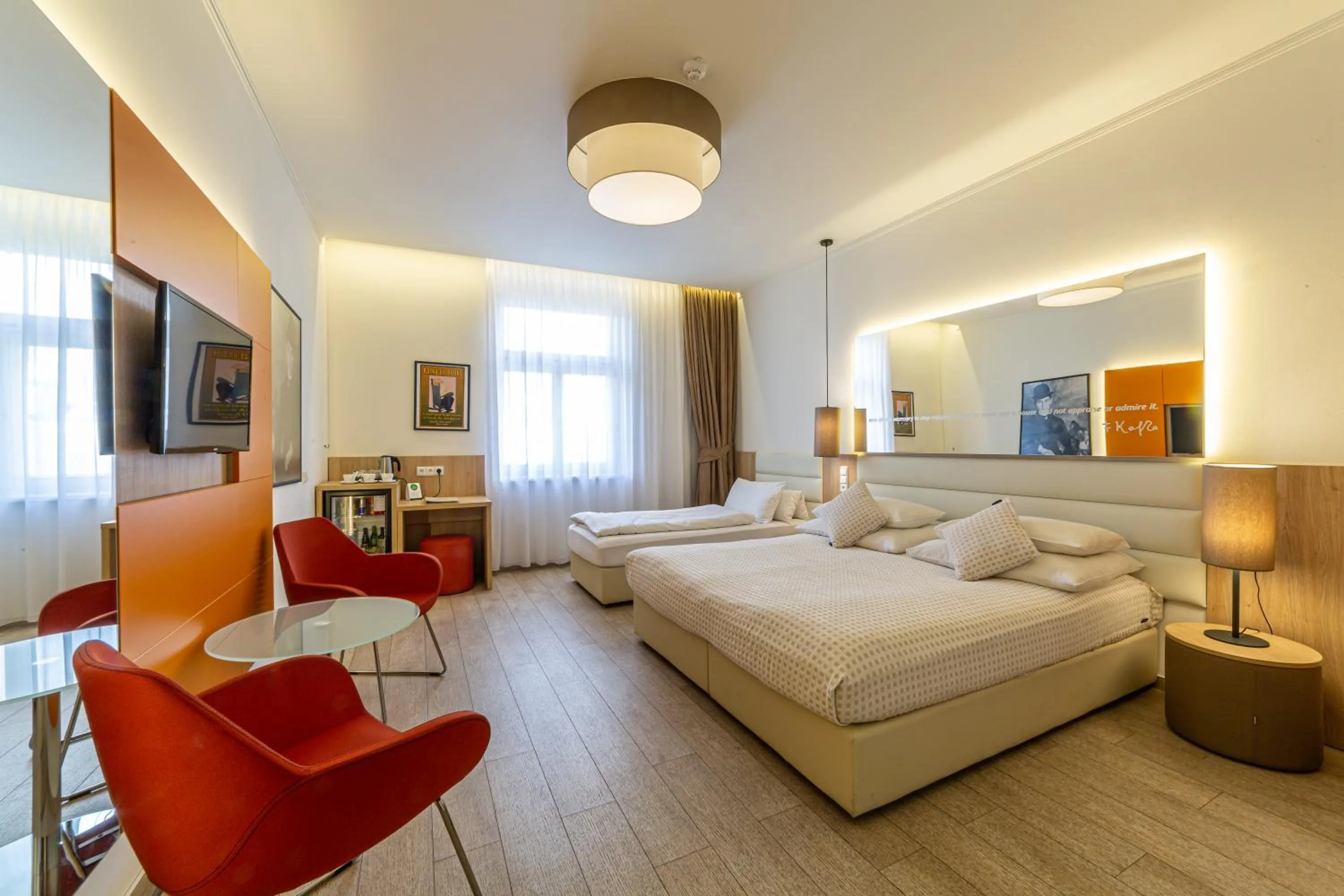 Photo of the whole room, Bed in Salvator Boutique Hotel vegan-friendly