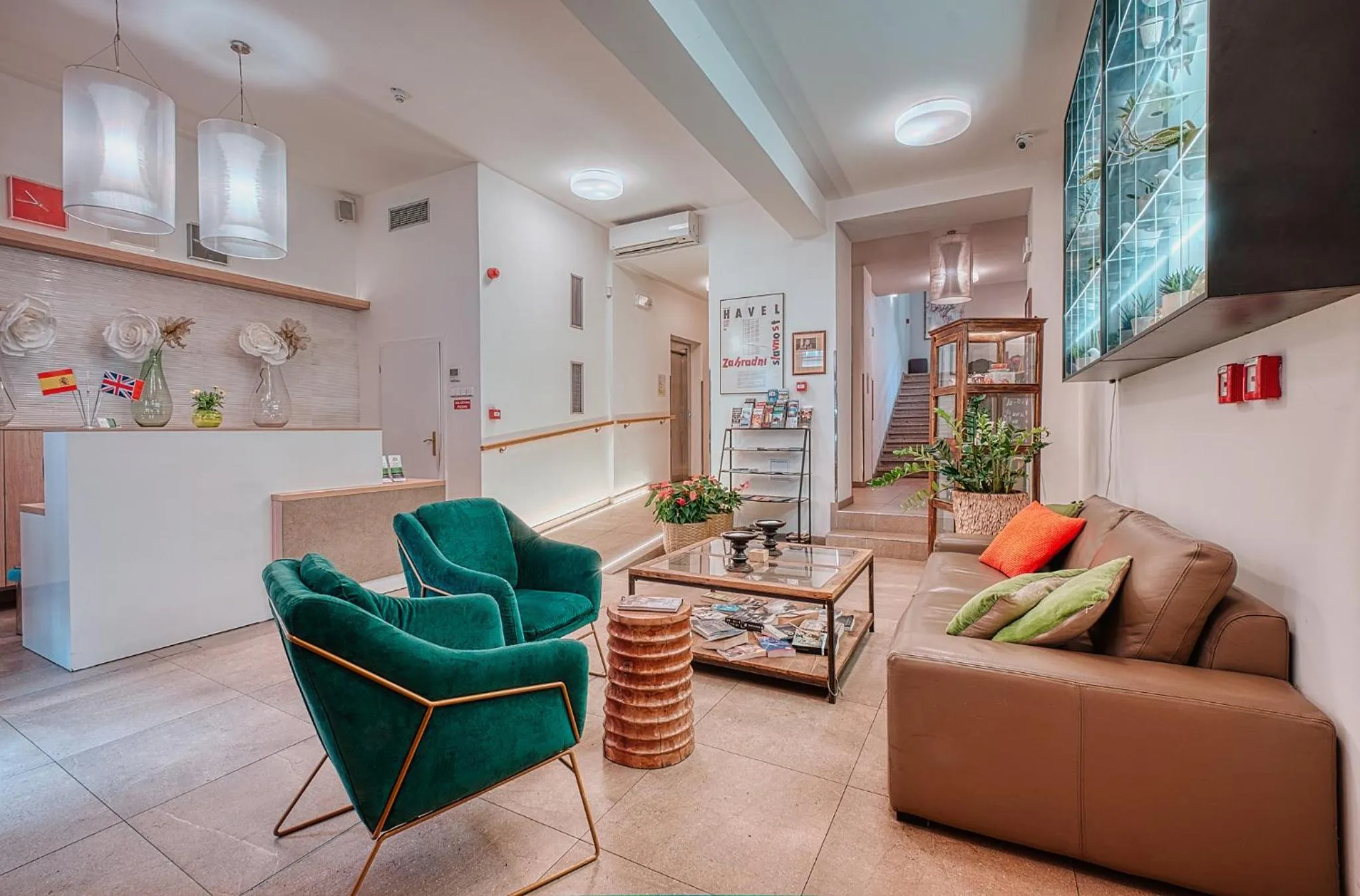 Lobby or reception in Salvator Boutique Hotel vegan-friendly