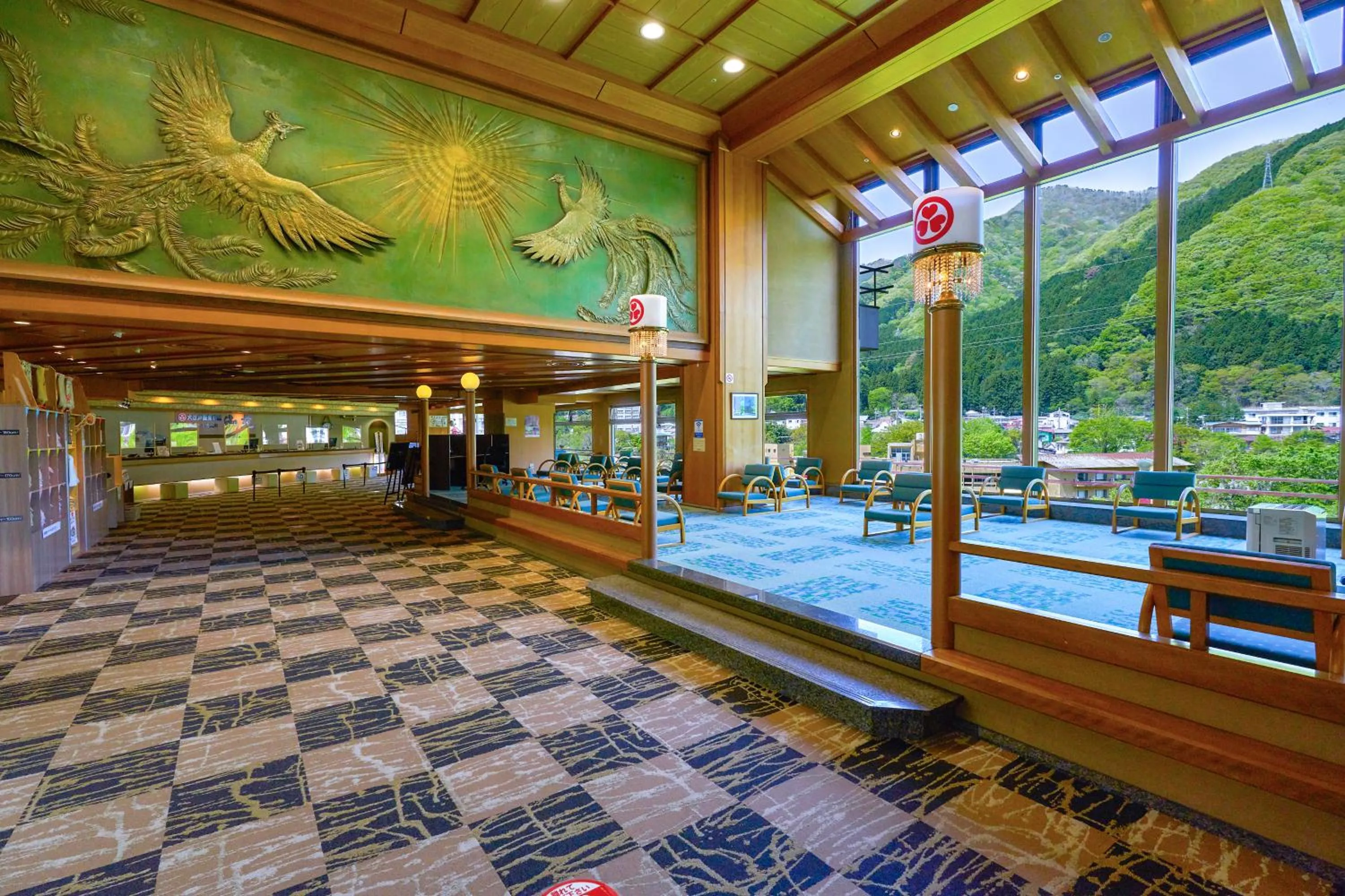 Lobby or reception in Ooedo Onsen Monogatari Hotel Kinugawa Gyoen