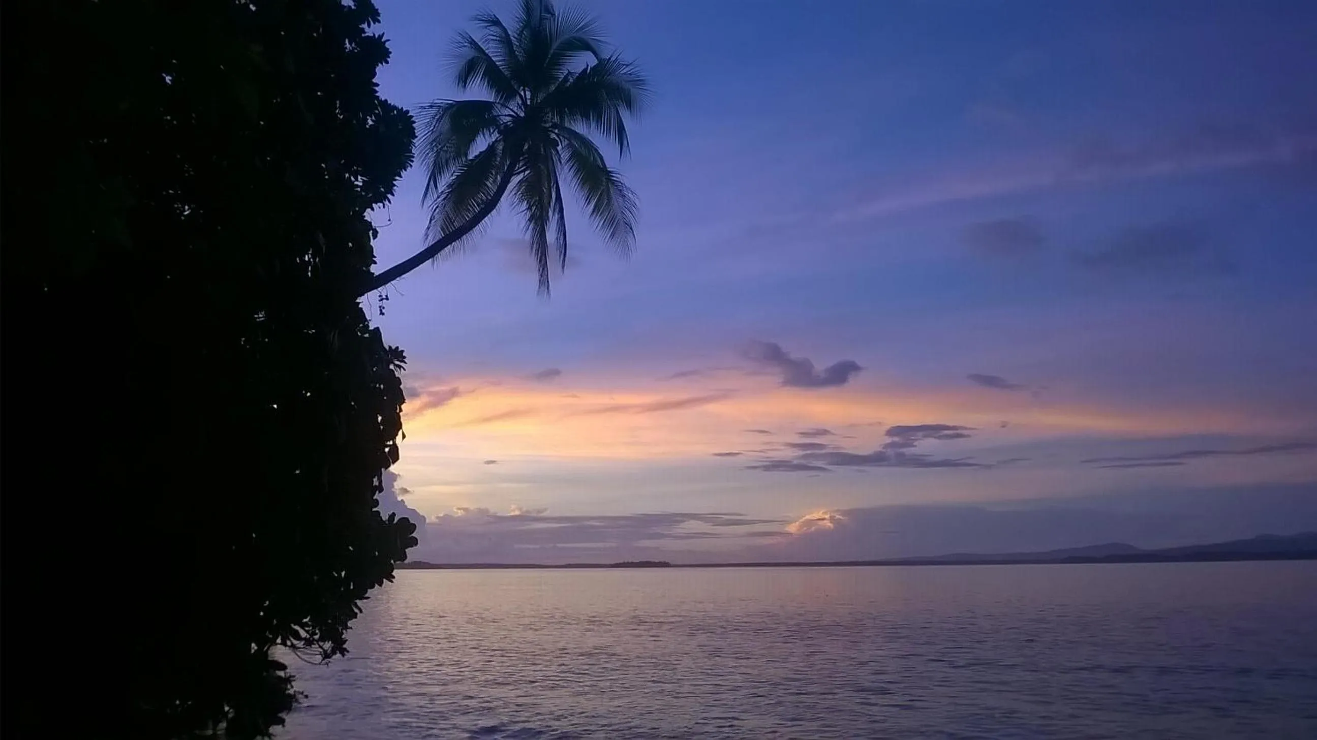 Sunset in Evis Resort at Nggatirana Island