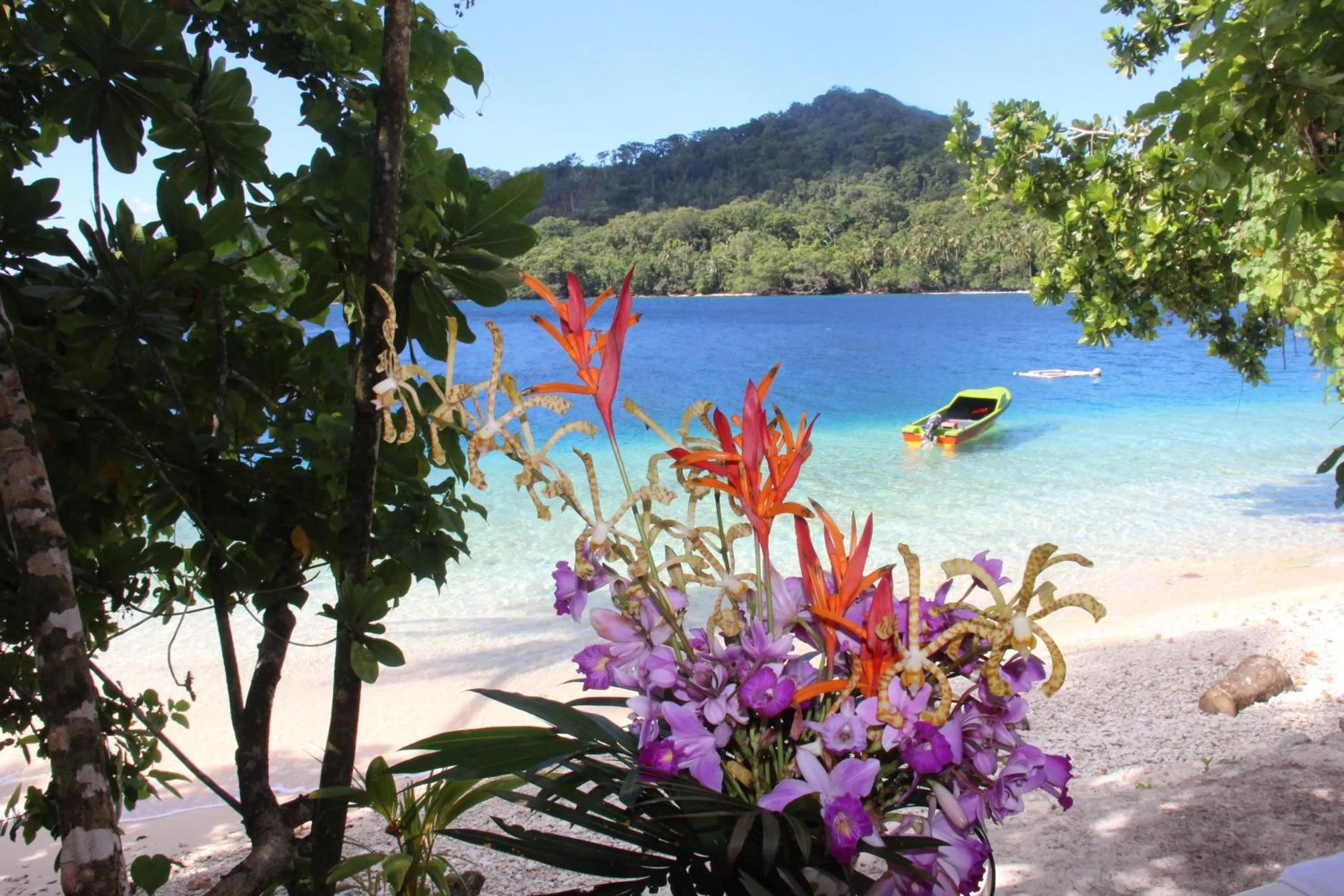 Sea view in Evis Resort at Nggatirana Island