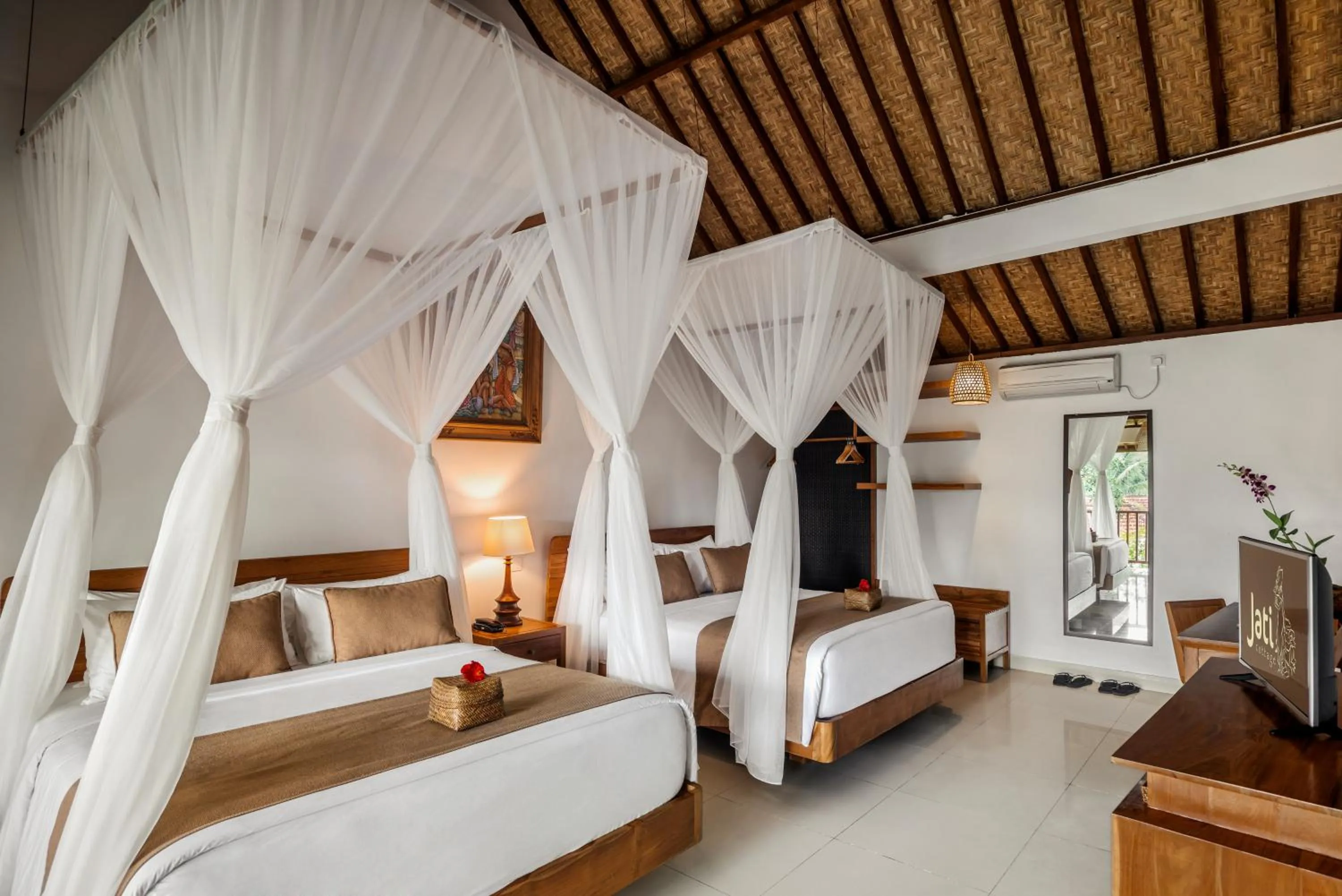 Bedroom, Bed in Jati Cottage