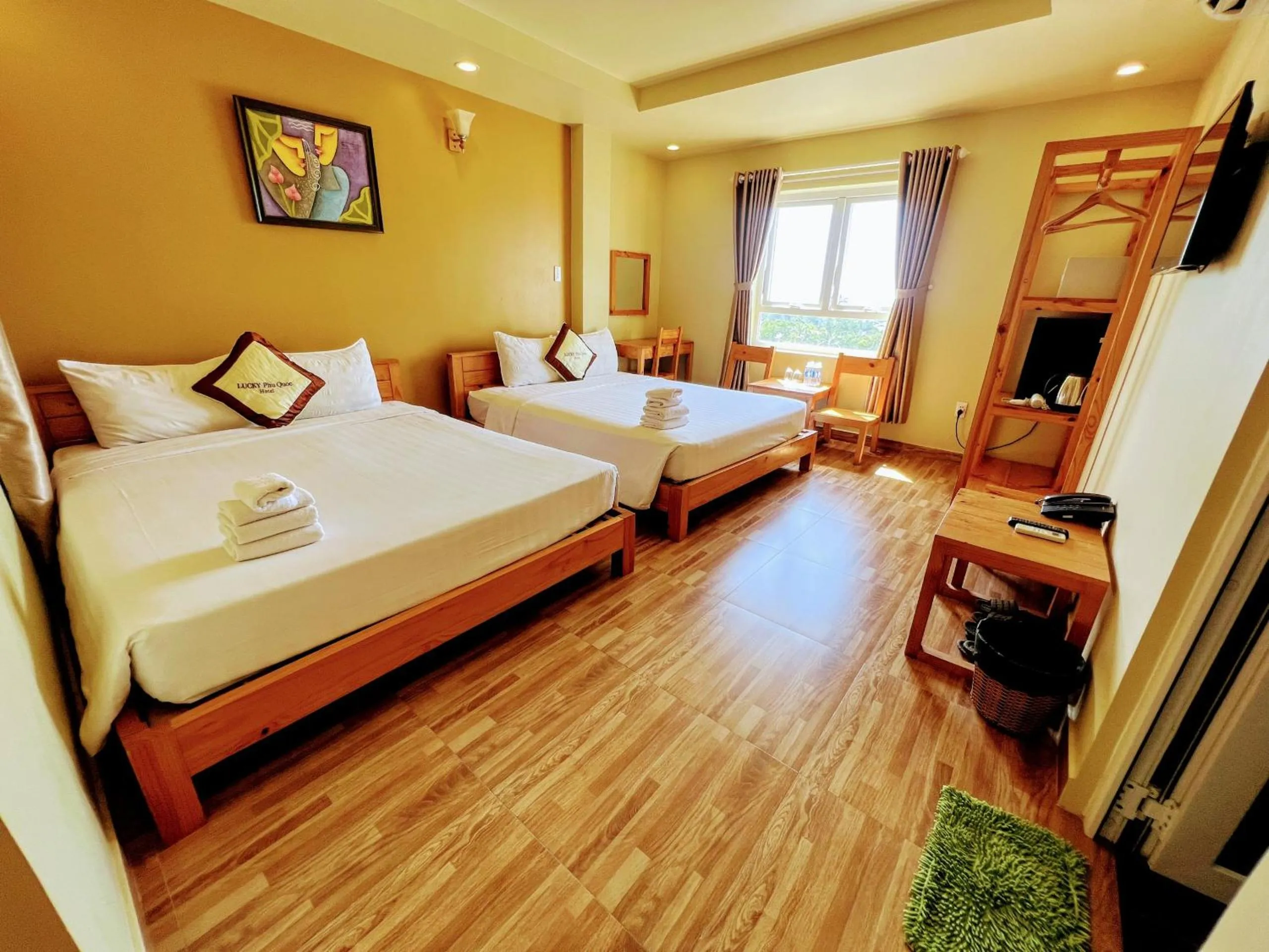 Photo of the whole room, Bed in Lucky Phu Quoc Hotel
