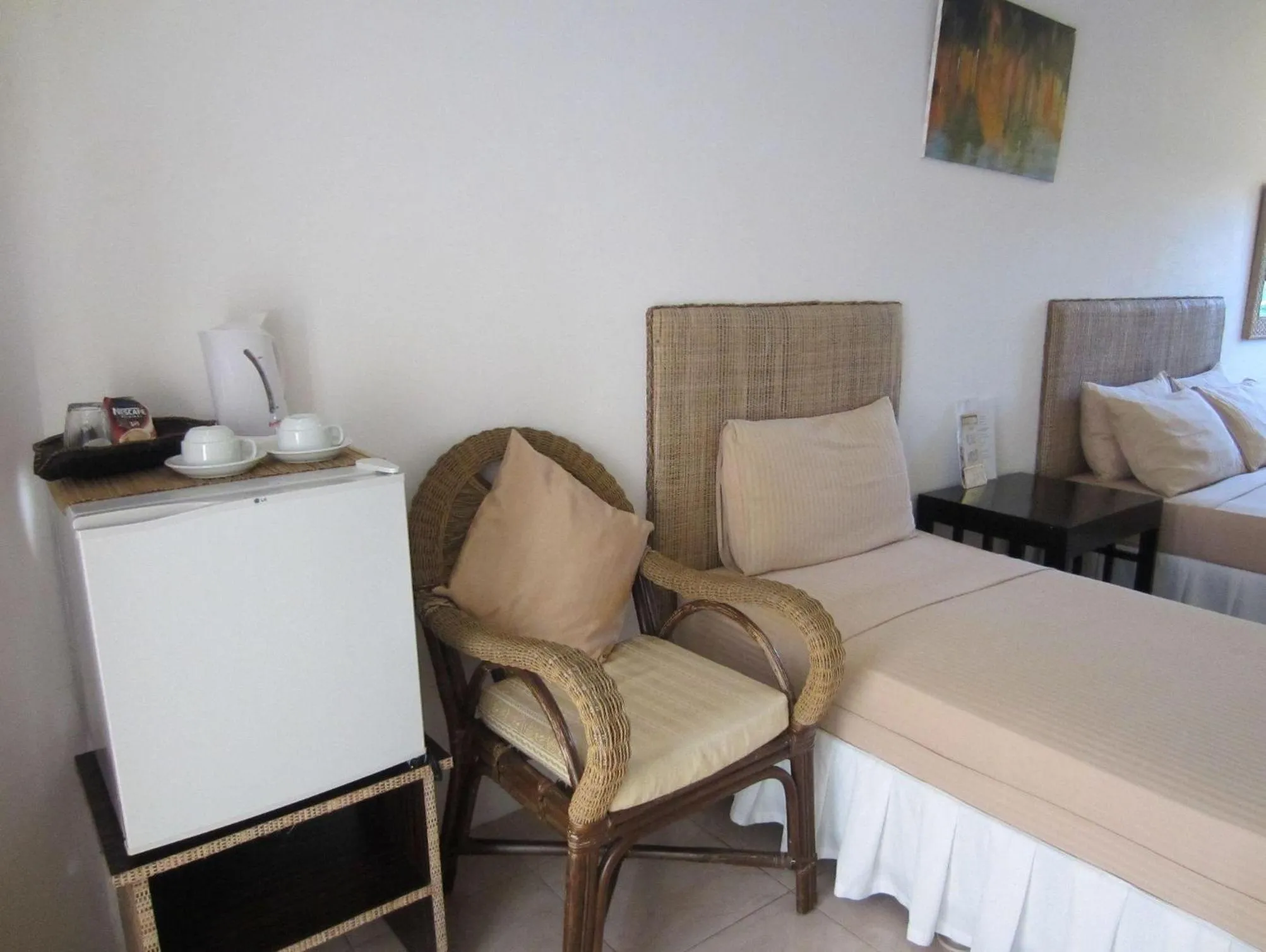 Decorative detail, Bed in Boracay White Coral Hotel