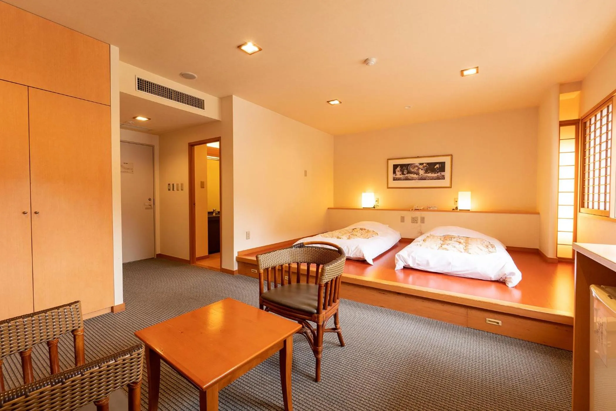 Photo of the whole room, Bed in Ooedo Onsen Monogatari Higashiyama Grand Hotel