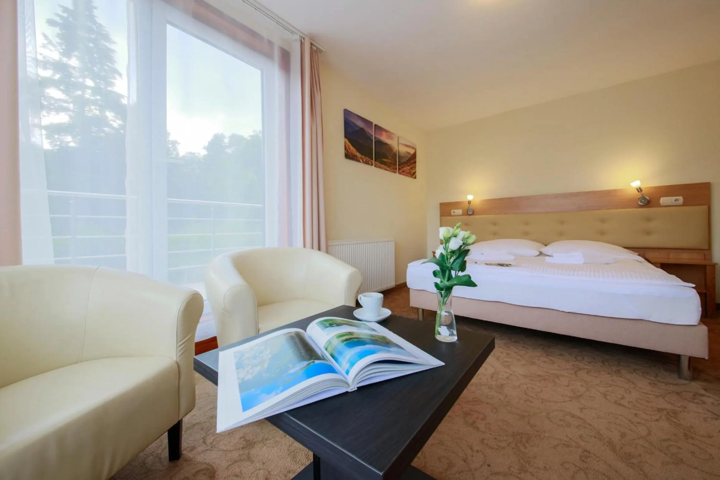 Bed in Hotel Łaziska