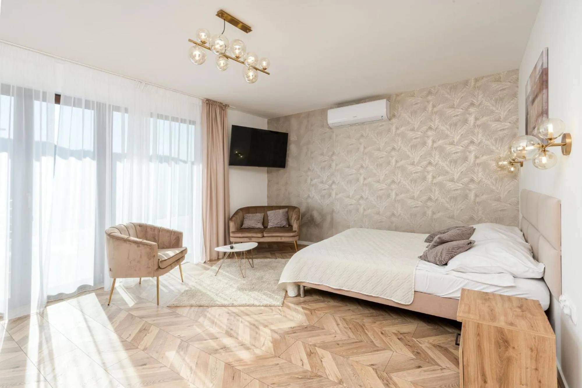 Bed in Hotel Łaziska