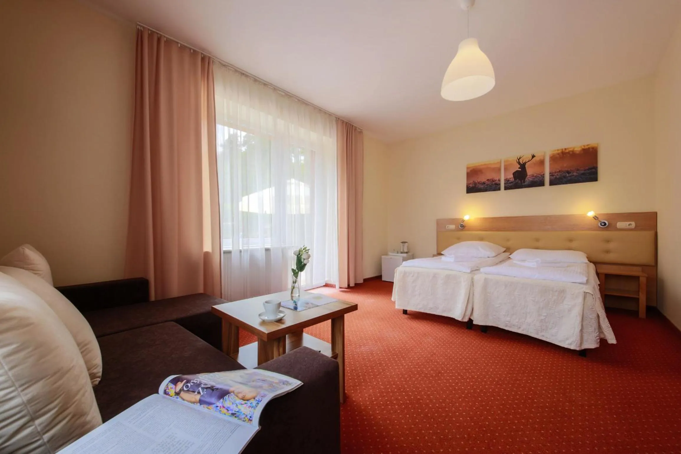 People, Bed in Hotel Łaziska