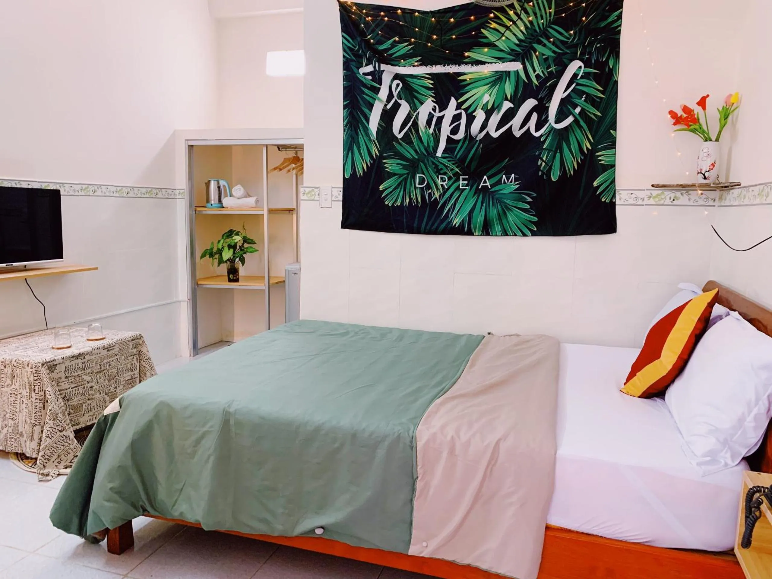 Bed in Phu Quy Hotel