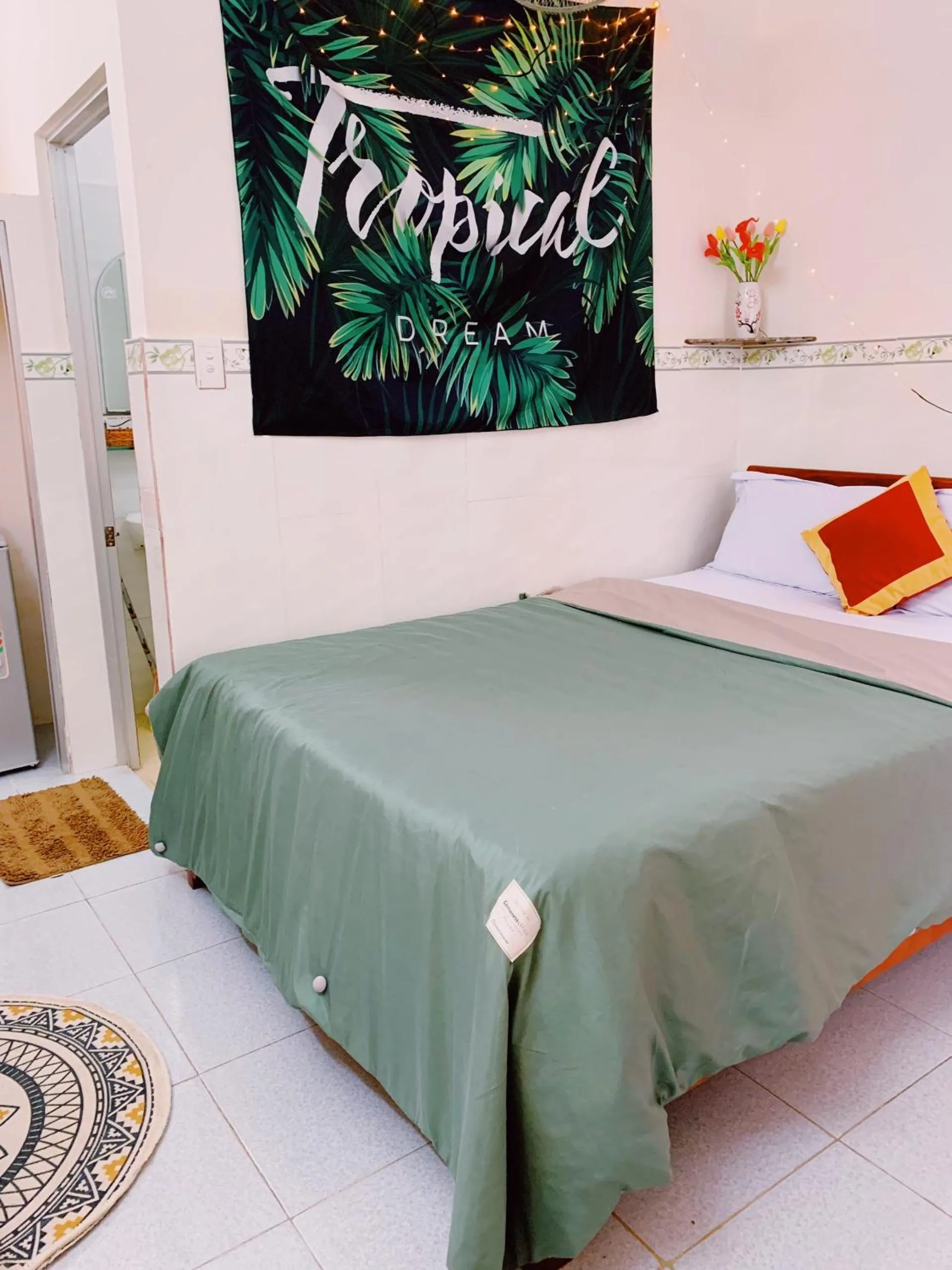 Bed in Phu Quy Hotel