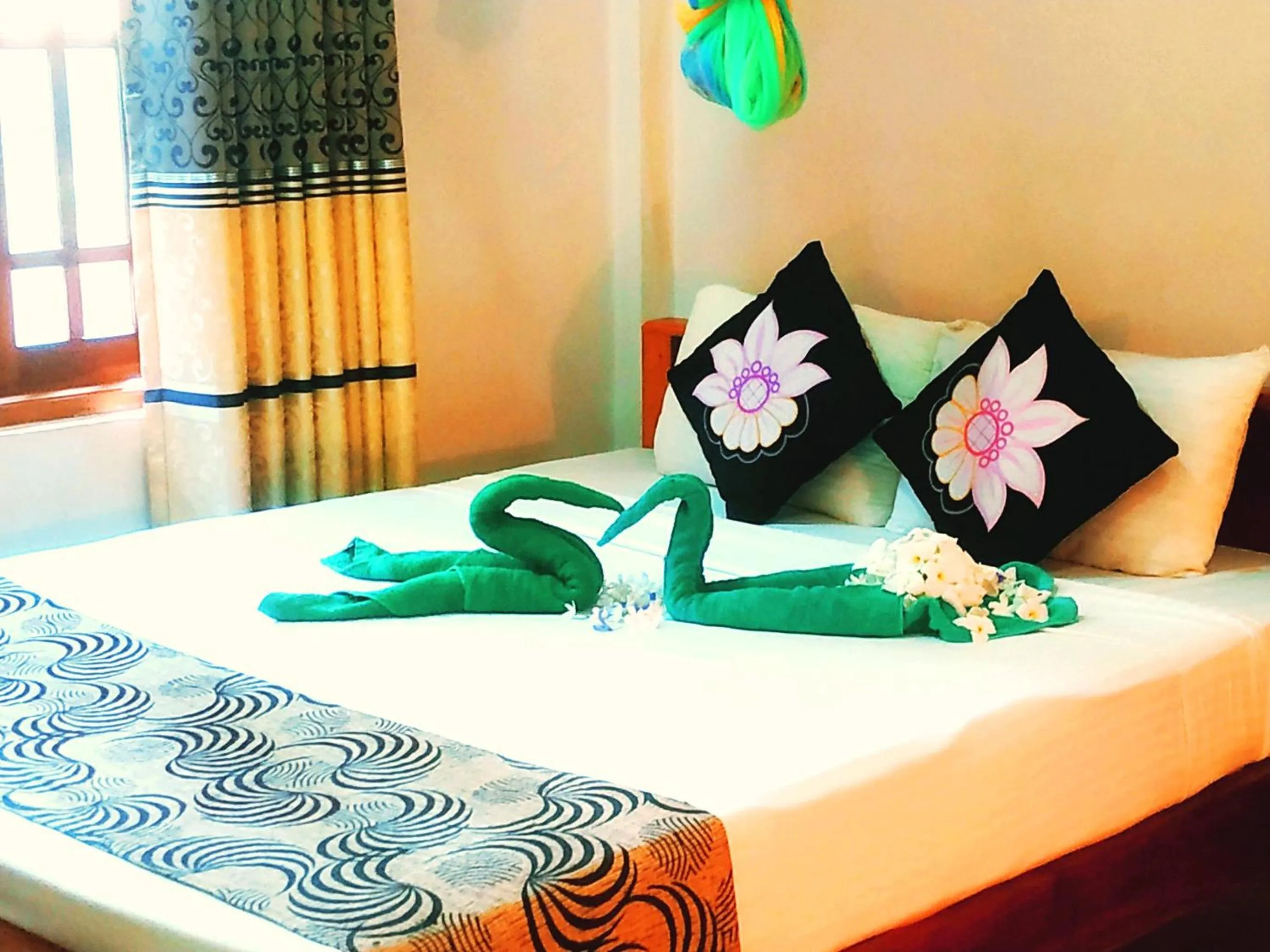 Bed in Greenwood Udawalawa Safari Resort