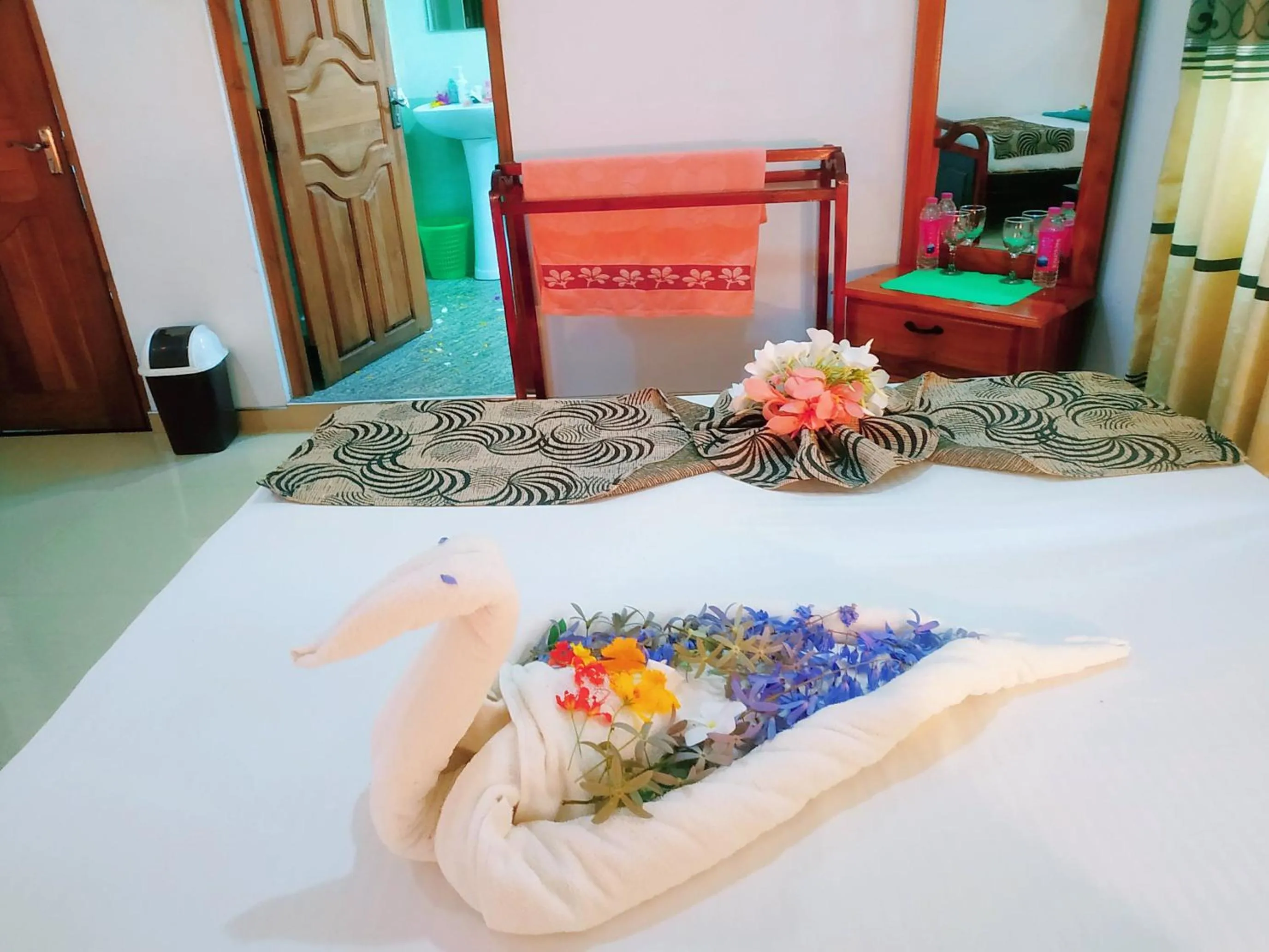 Bed in Greenwood Udawalawa Safari Resort