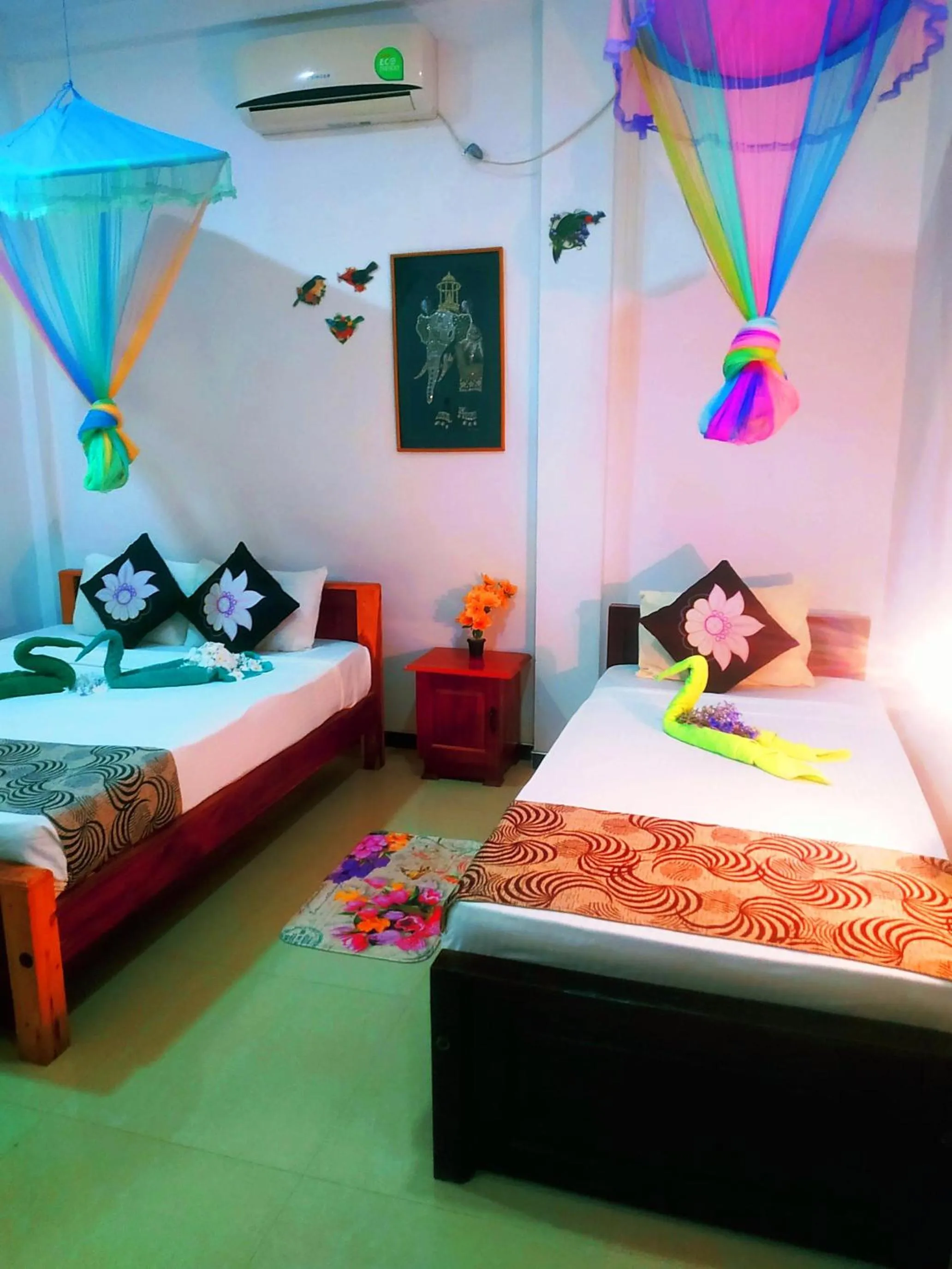 Bed in Greenwood Udawalawa Safari Resort