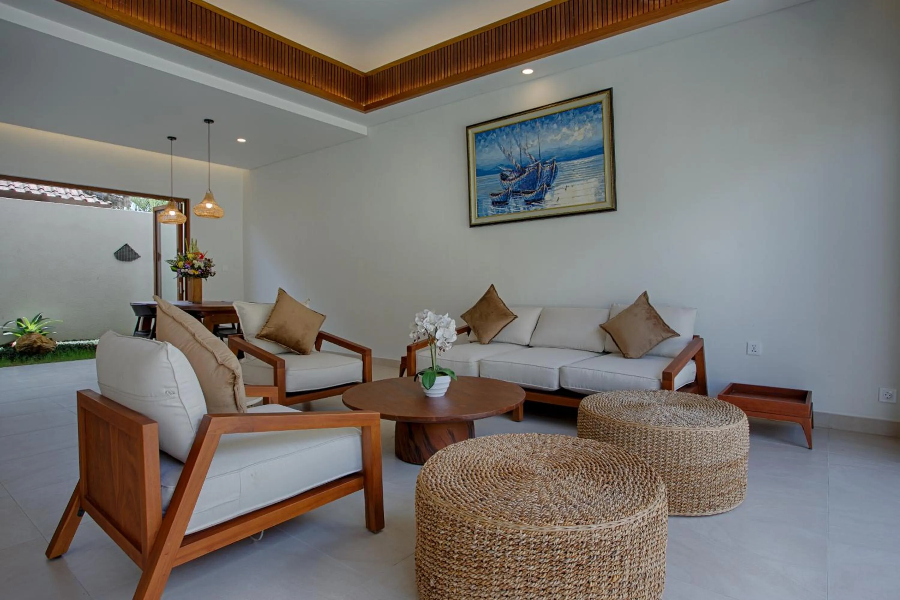 Living room in My Villa and Resort Canggu
