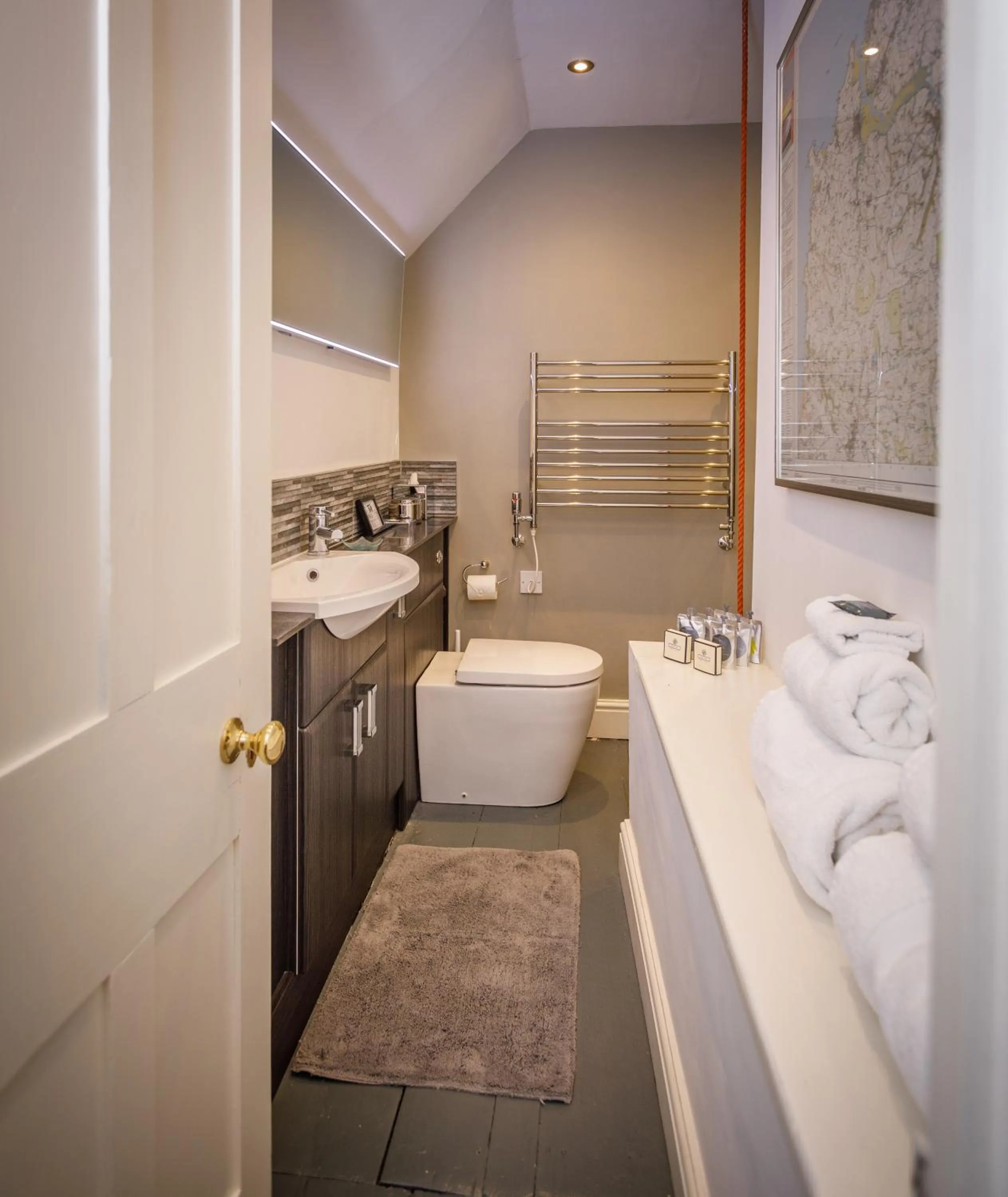 Bathroom in Trewornan Manor