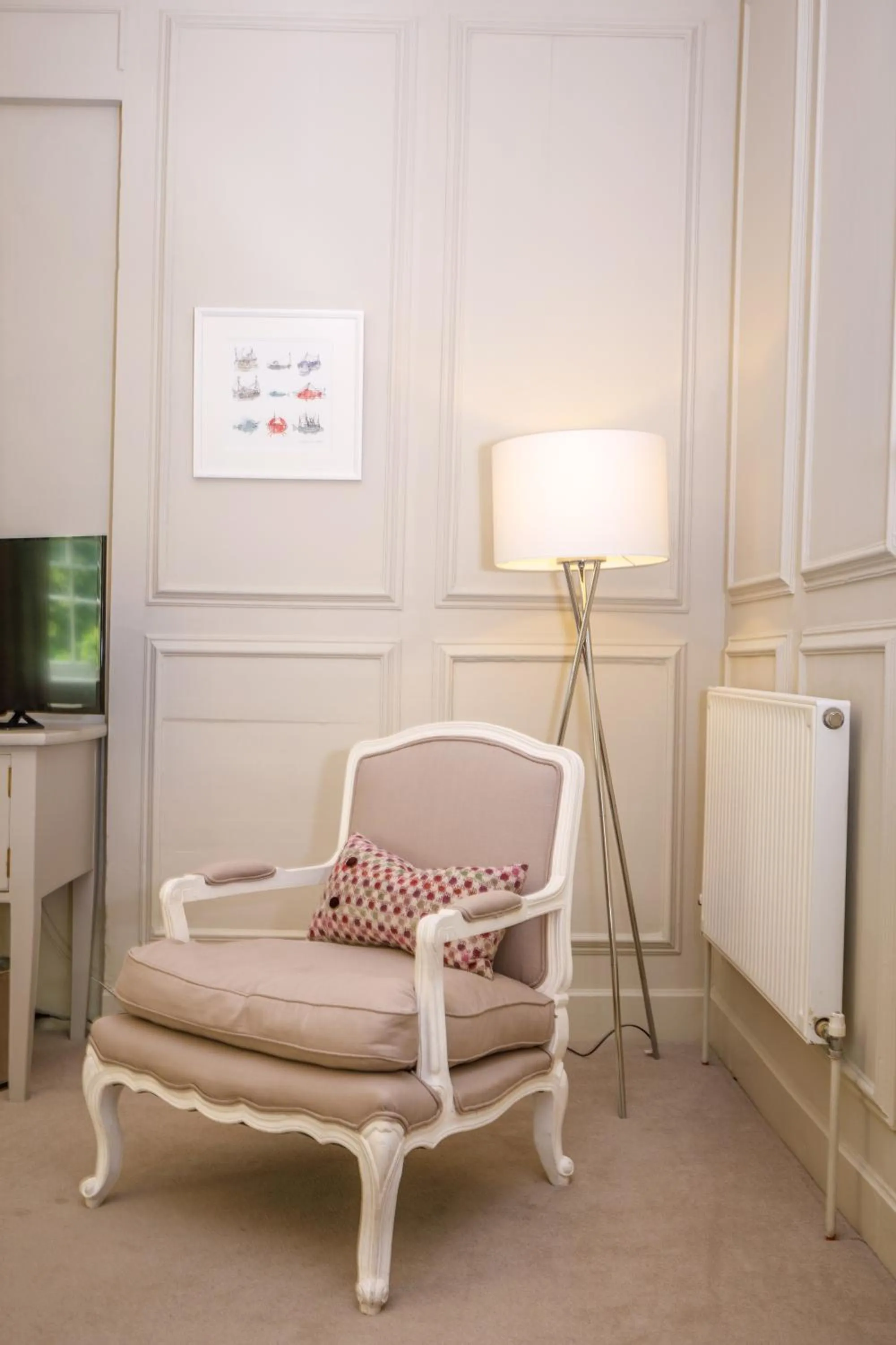 Seating area in Trewornan Manor