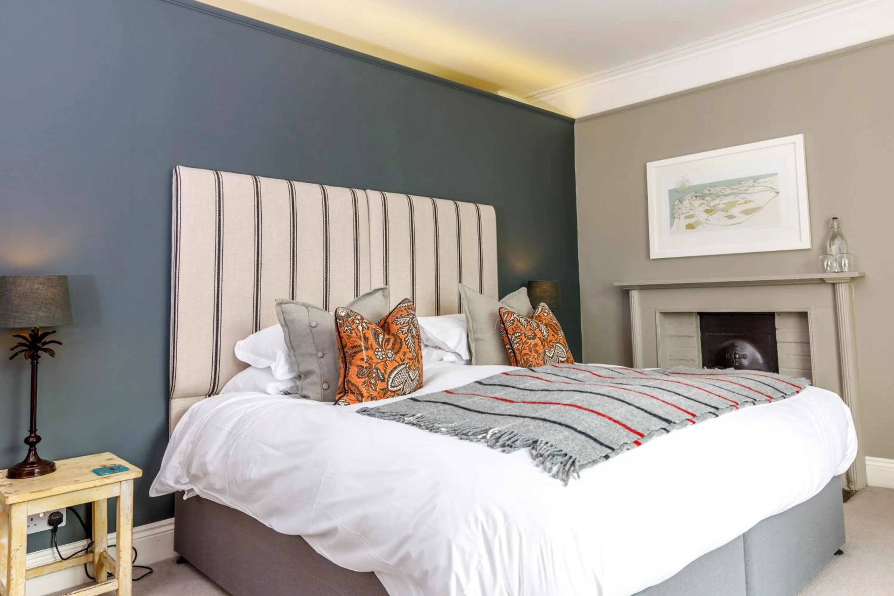 Bed in Trewornan Manor