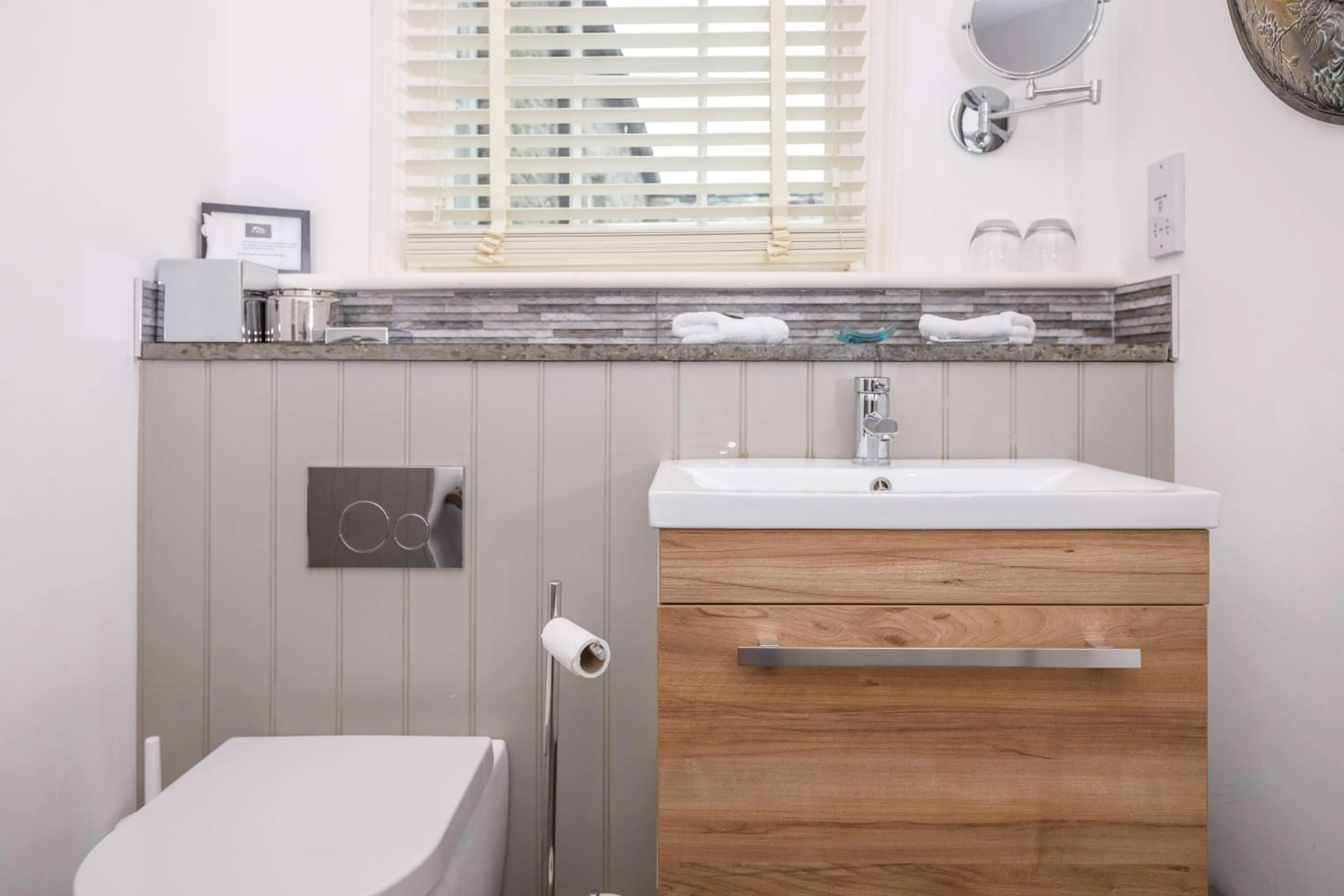 Bathroom in Trewornan Manor