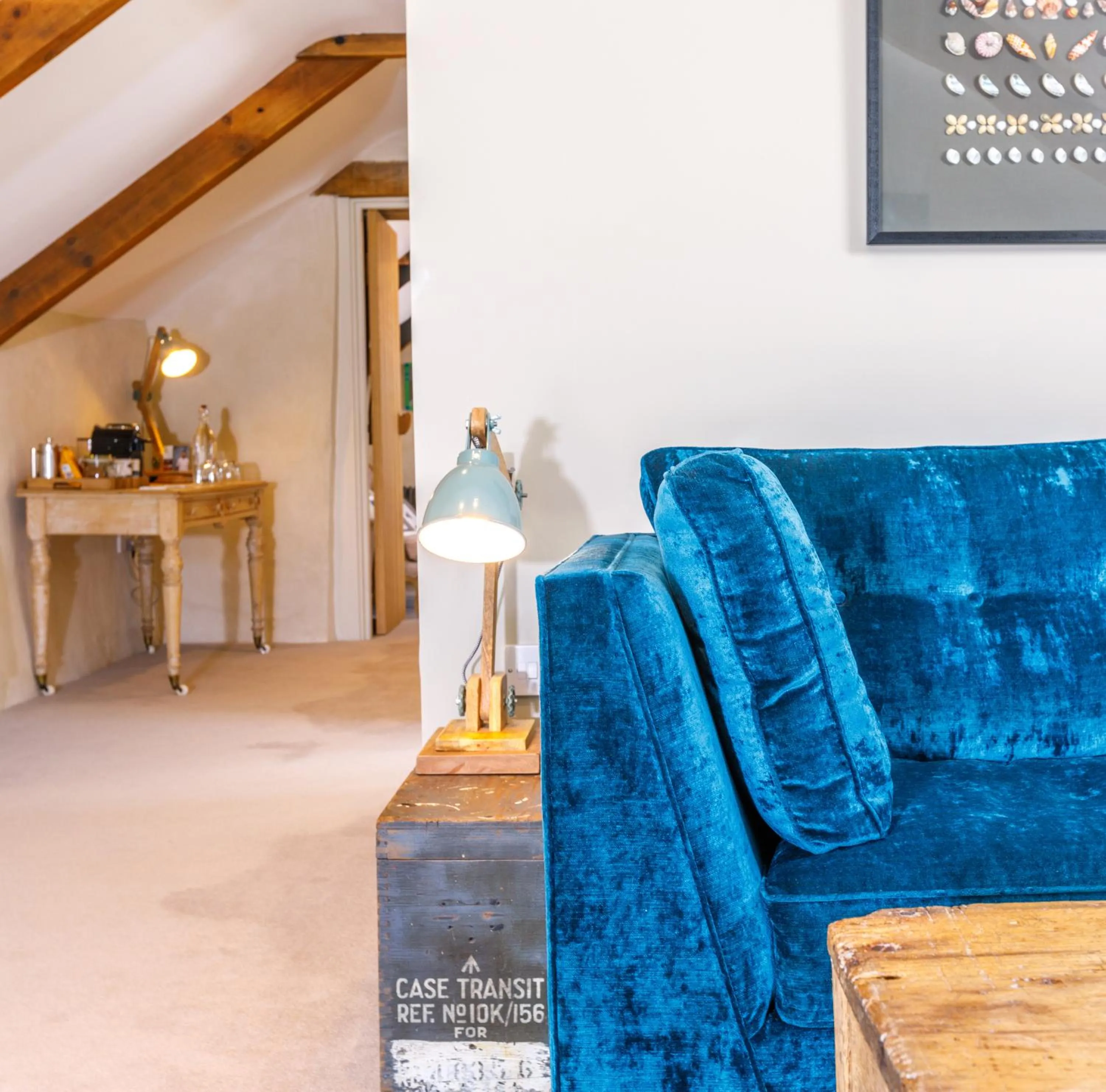 Seating area in Trewornan Manor