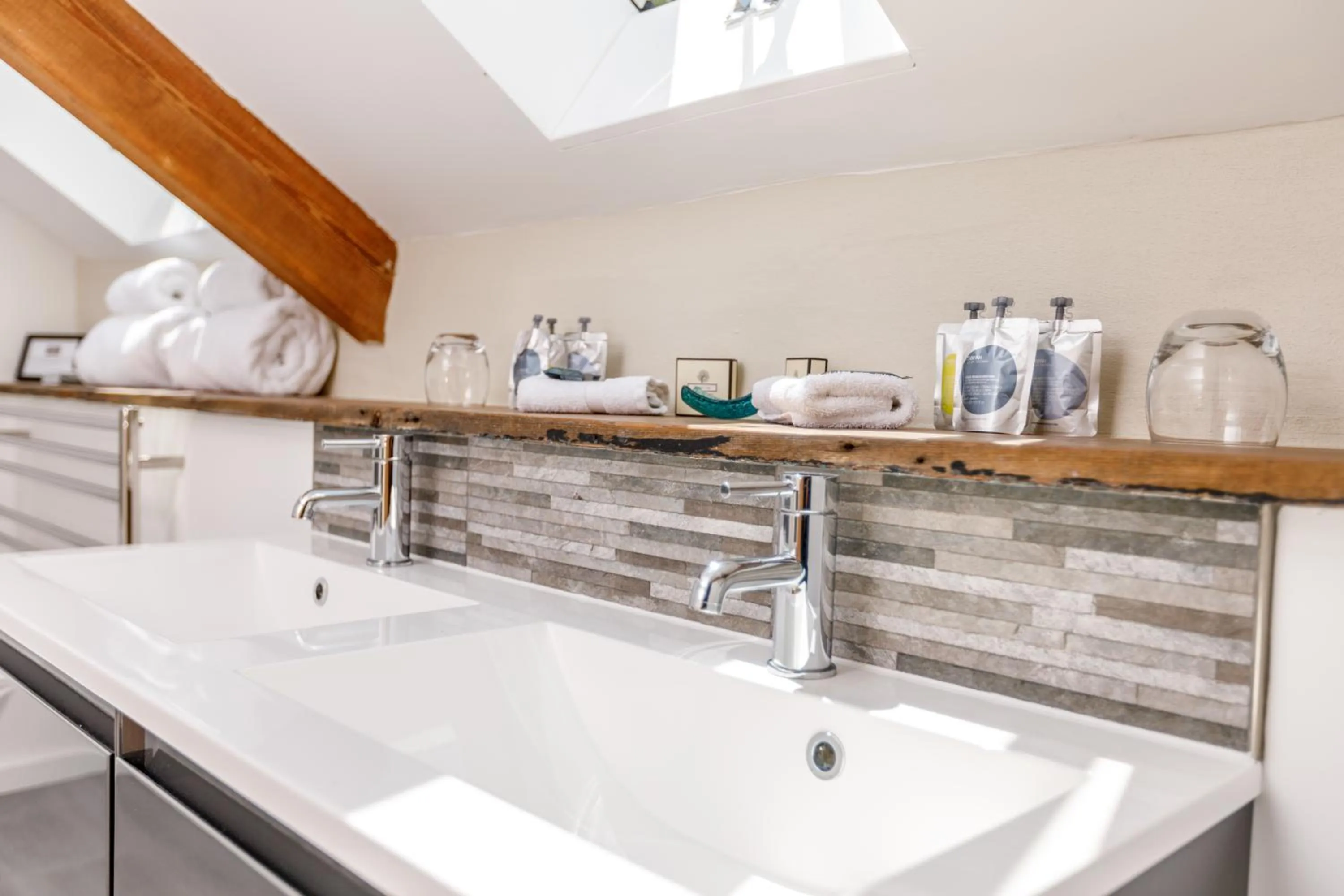 Bathroom in Trewornan Manor