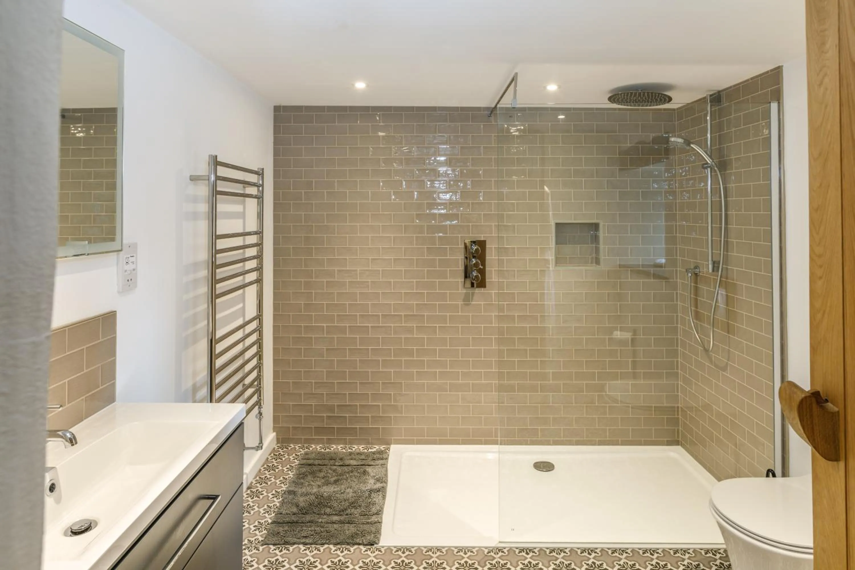 Shower in Trewornan Manor