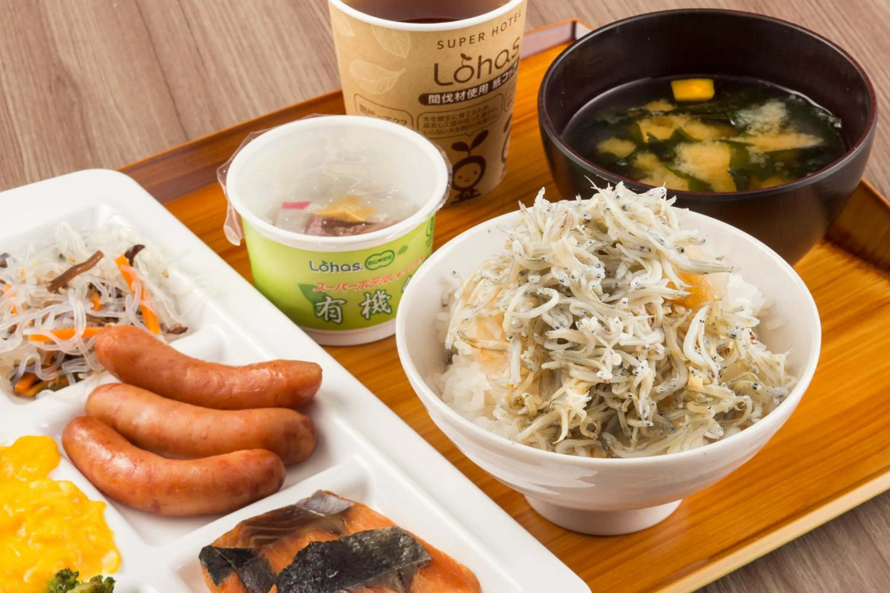 Buffet breakfast in Super Hotel Totsuka Eki Higashiguchi