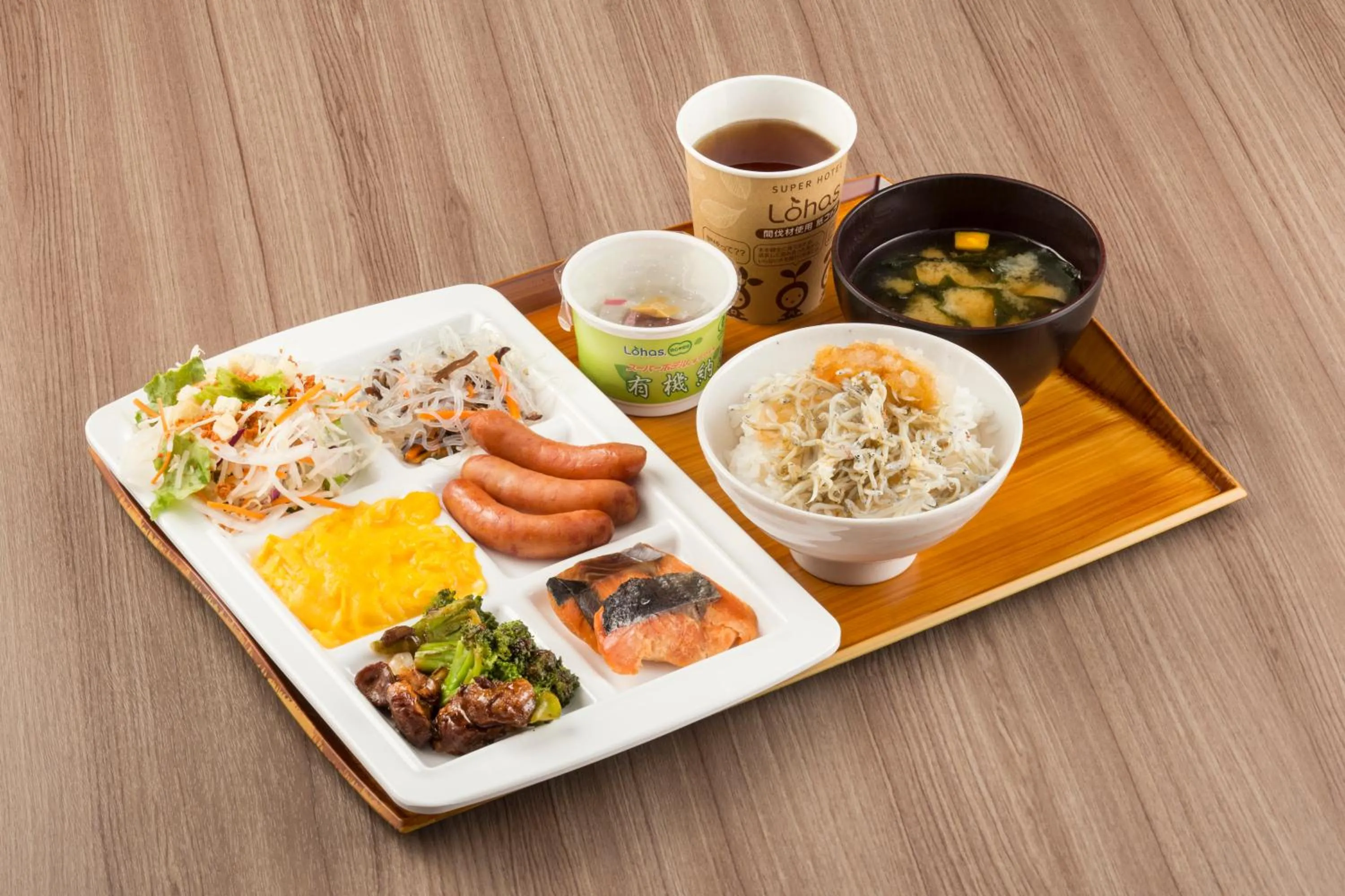 Buffet breakfast in Super Hotel Totsuka Eki Higashiguchi