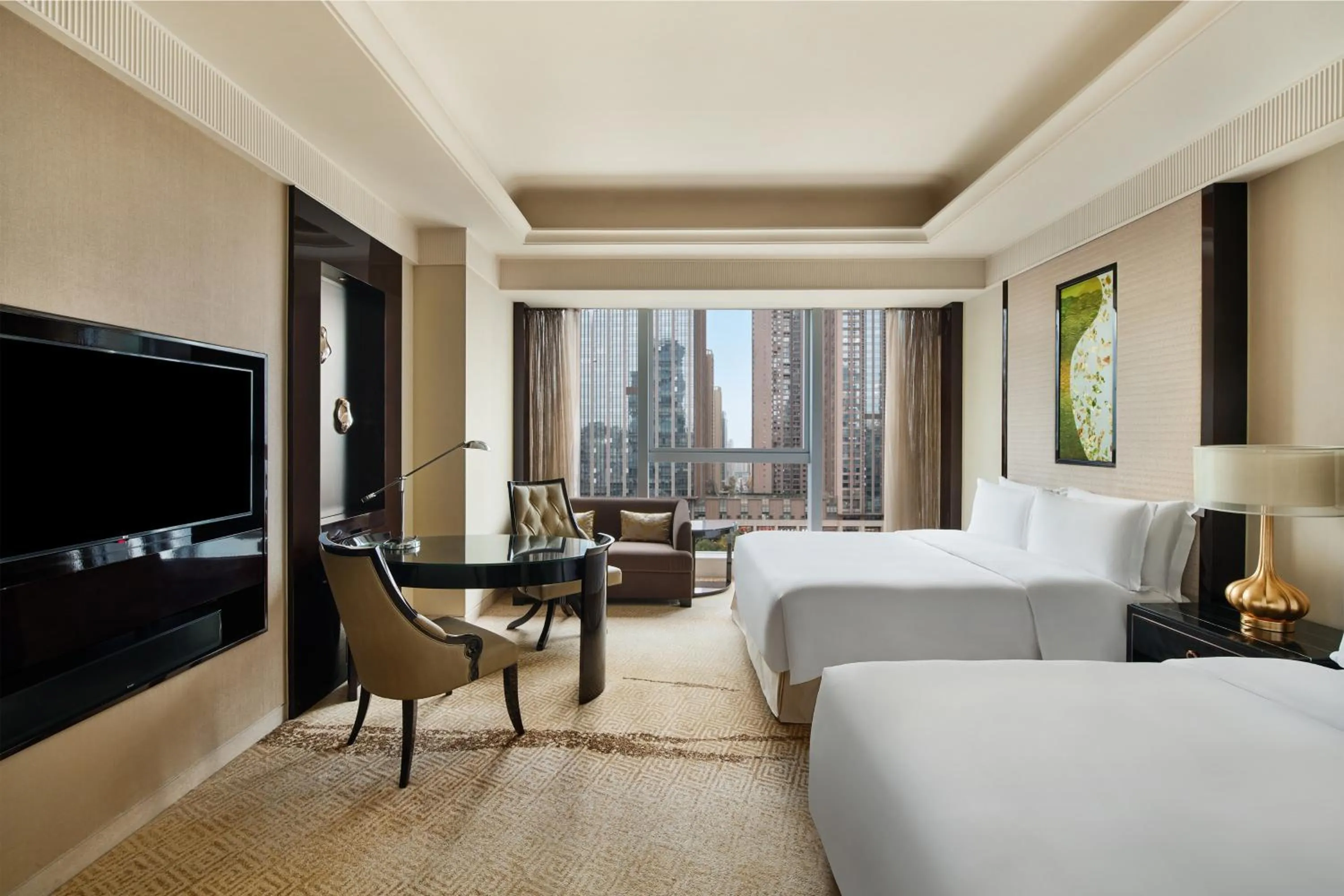 Bed in Vignette Collection Palm Springs Hotel Chengdu by IHG