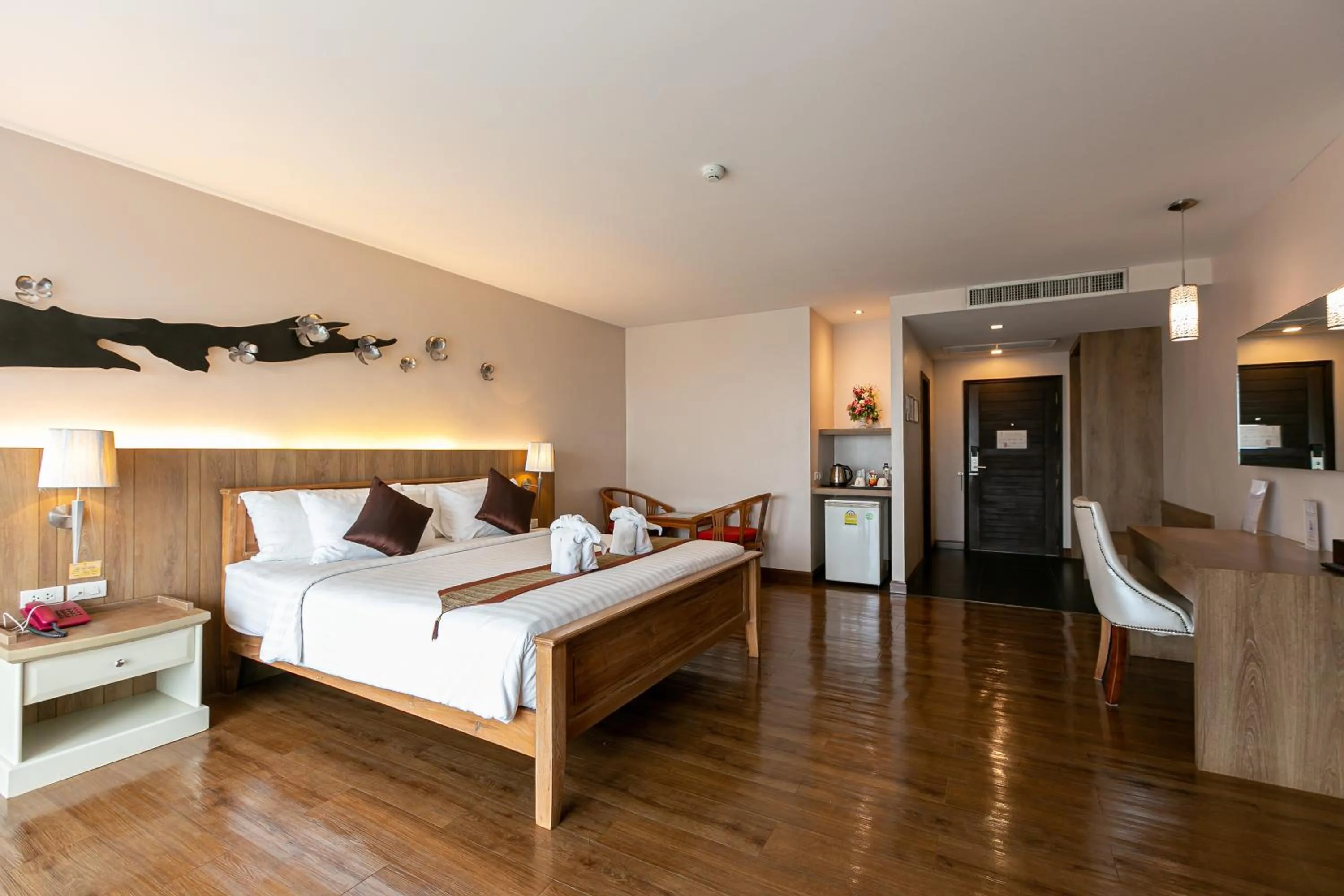 Bed in Grand Ratchapruek Hotel