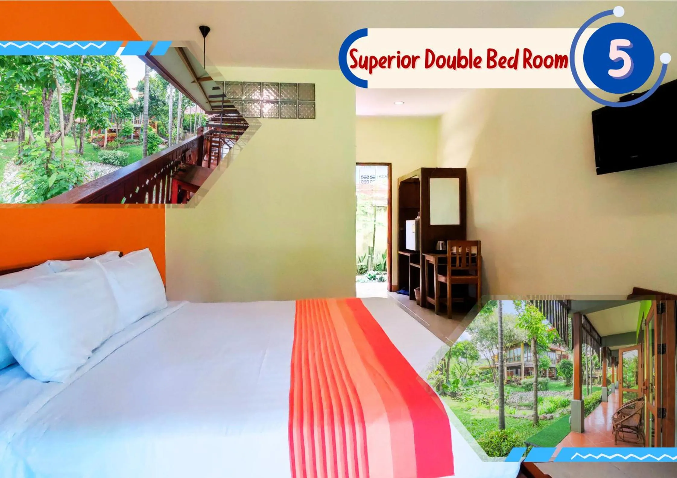 Bed in AuangKham Resort