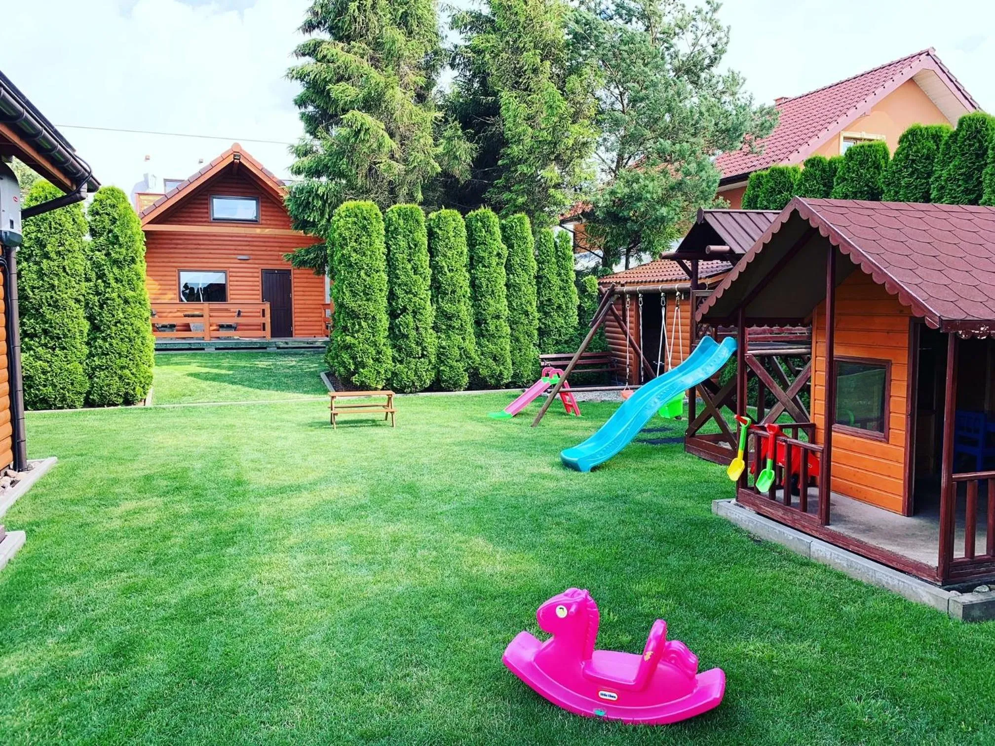 Children play ground in Domki Wczasowe Papaya