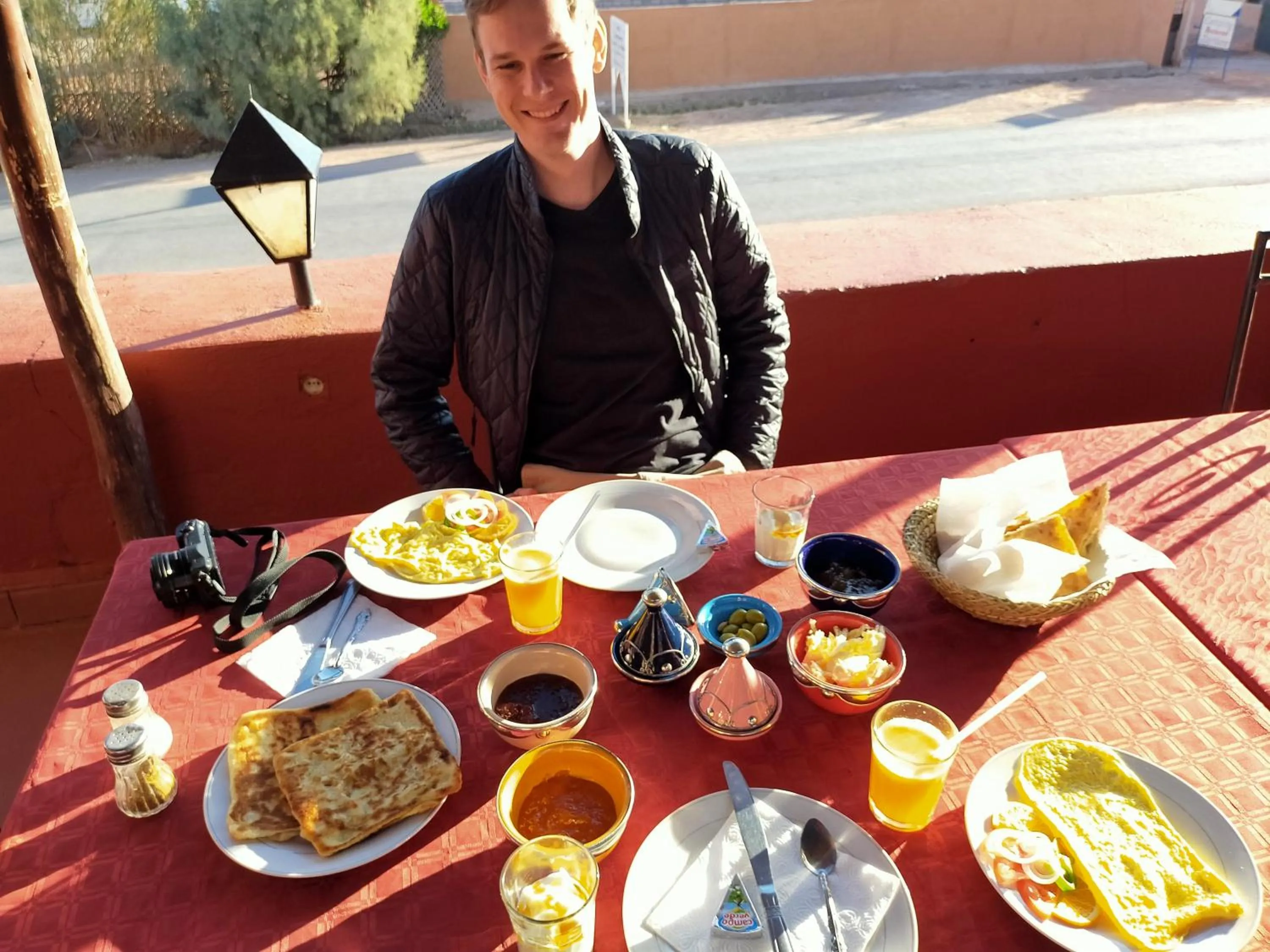 Breakfast in Auberge Ksar Ait Ben Haddou
