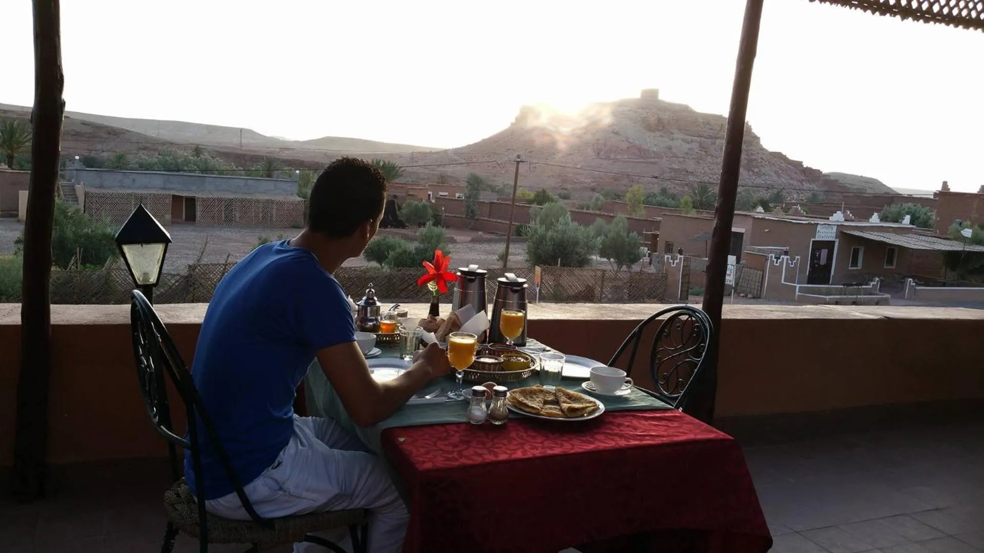 Breakfast in Auberge Ksar Ait Ben Haddou