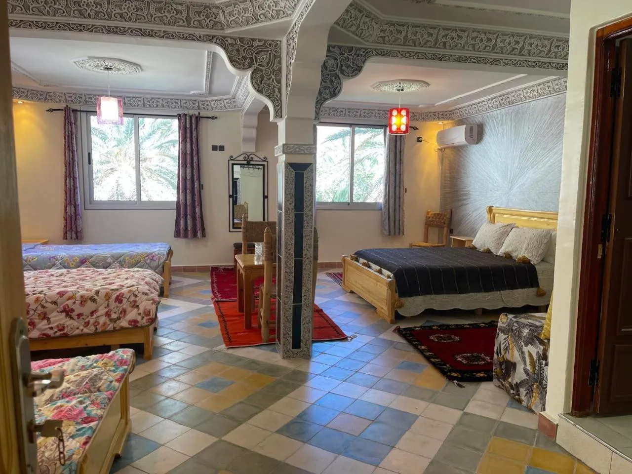 Bed in RIAD Camping ATLAS