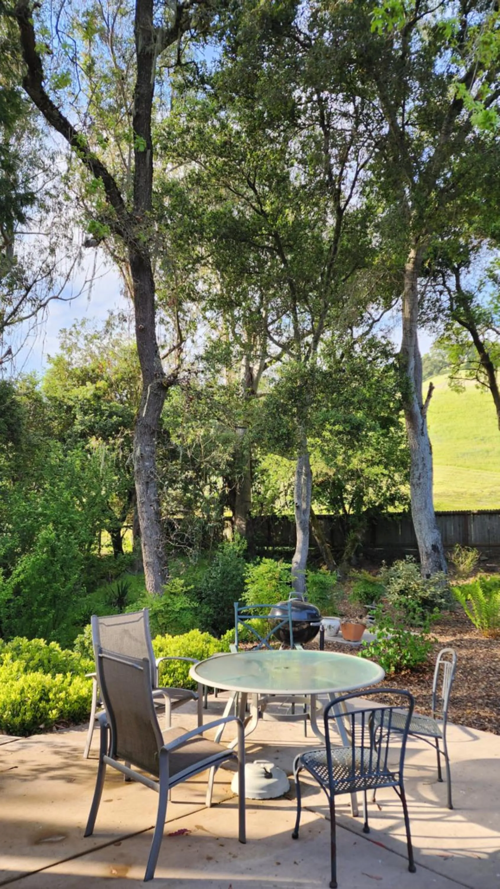 Patio in Amitabha Wine Country Cottage