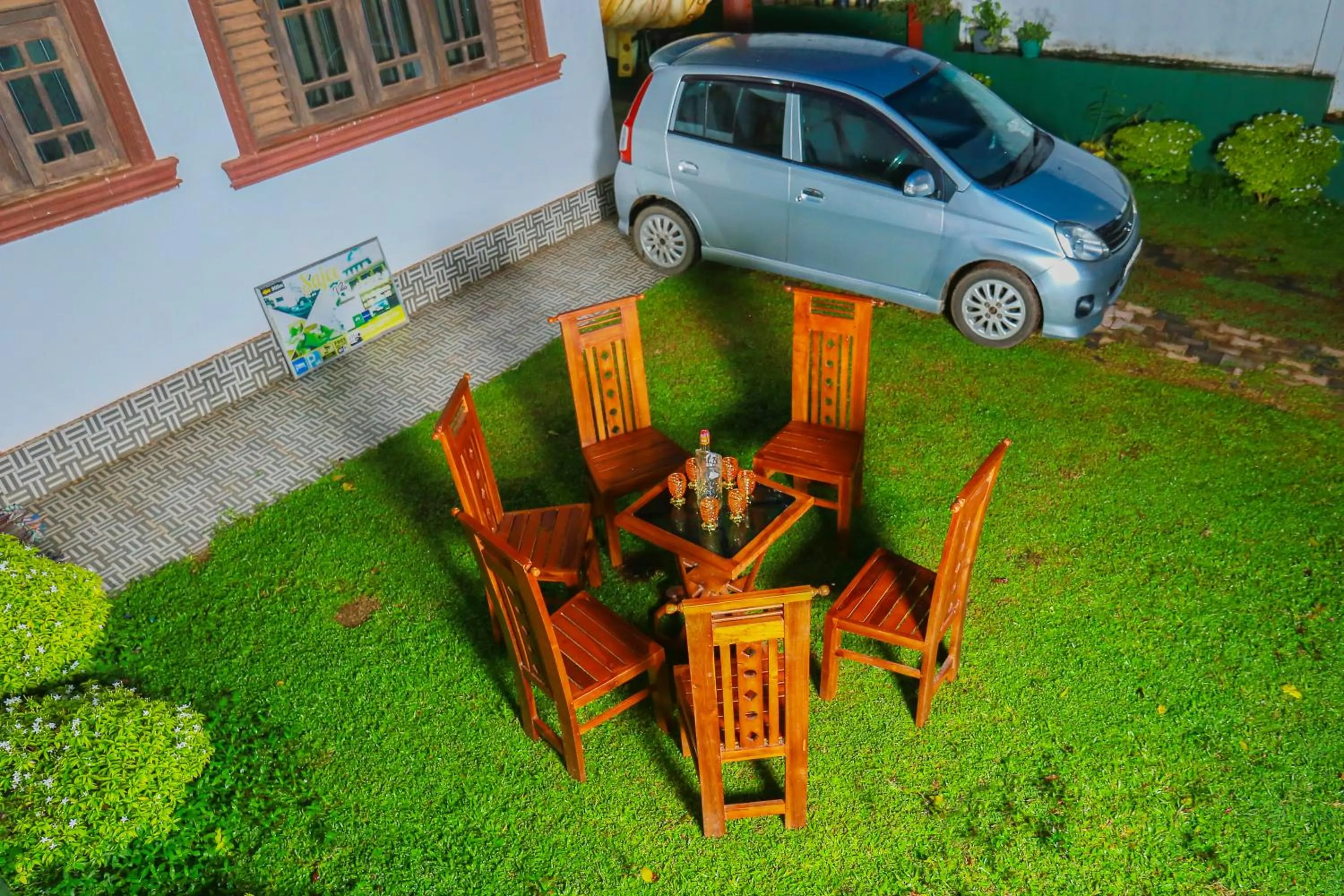 Garden view in Sajee Villa