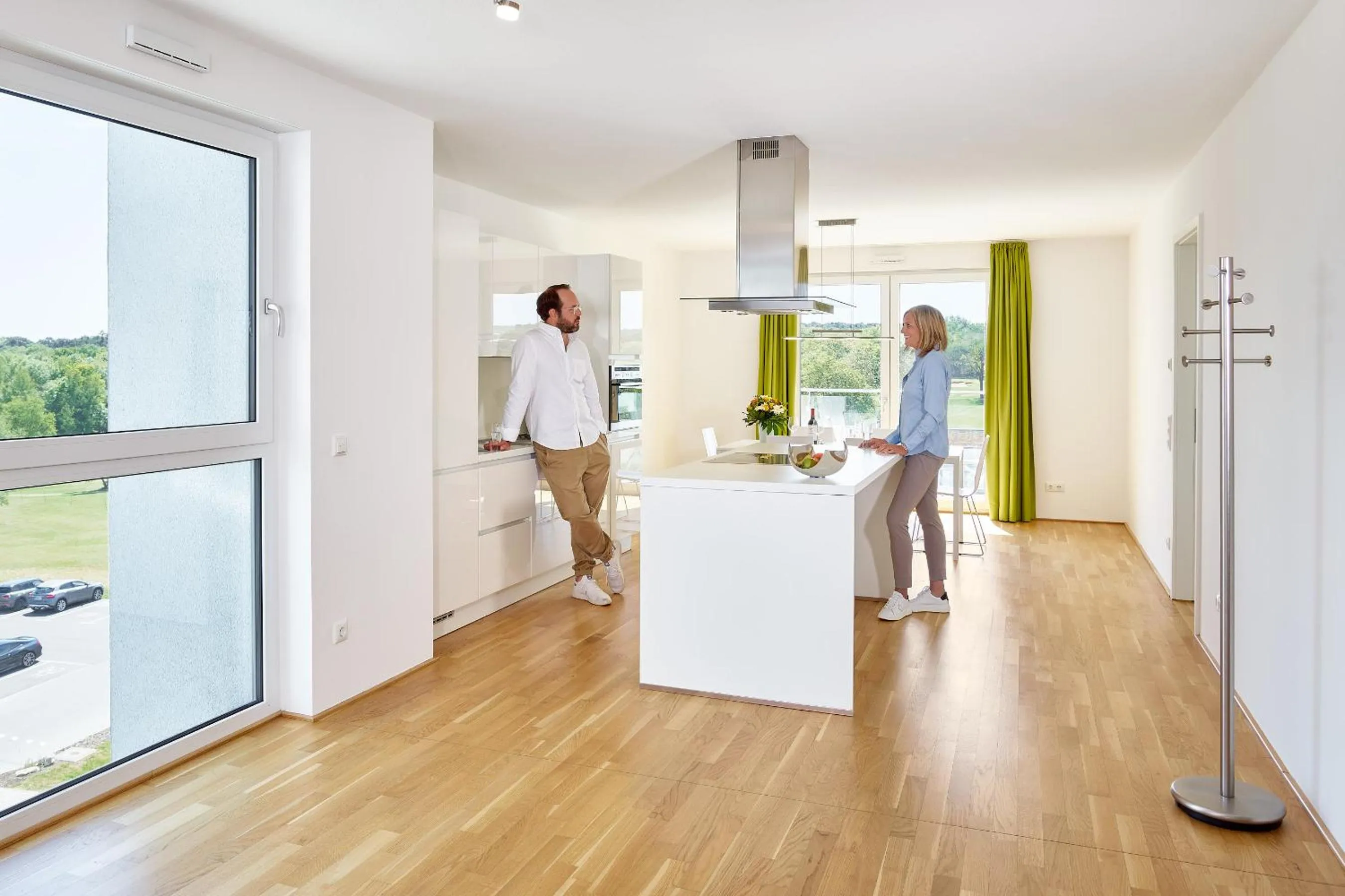 Kitchen or kitchenette in Aparthotel Parkallee