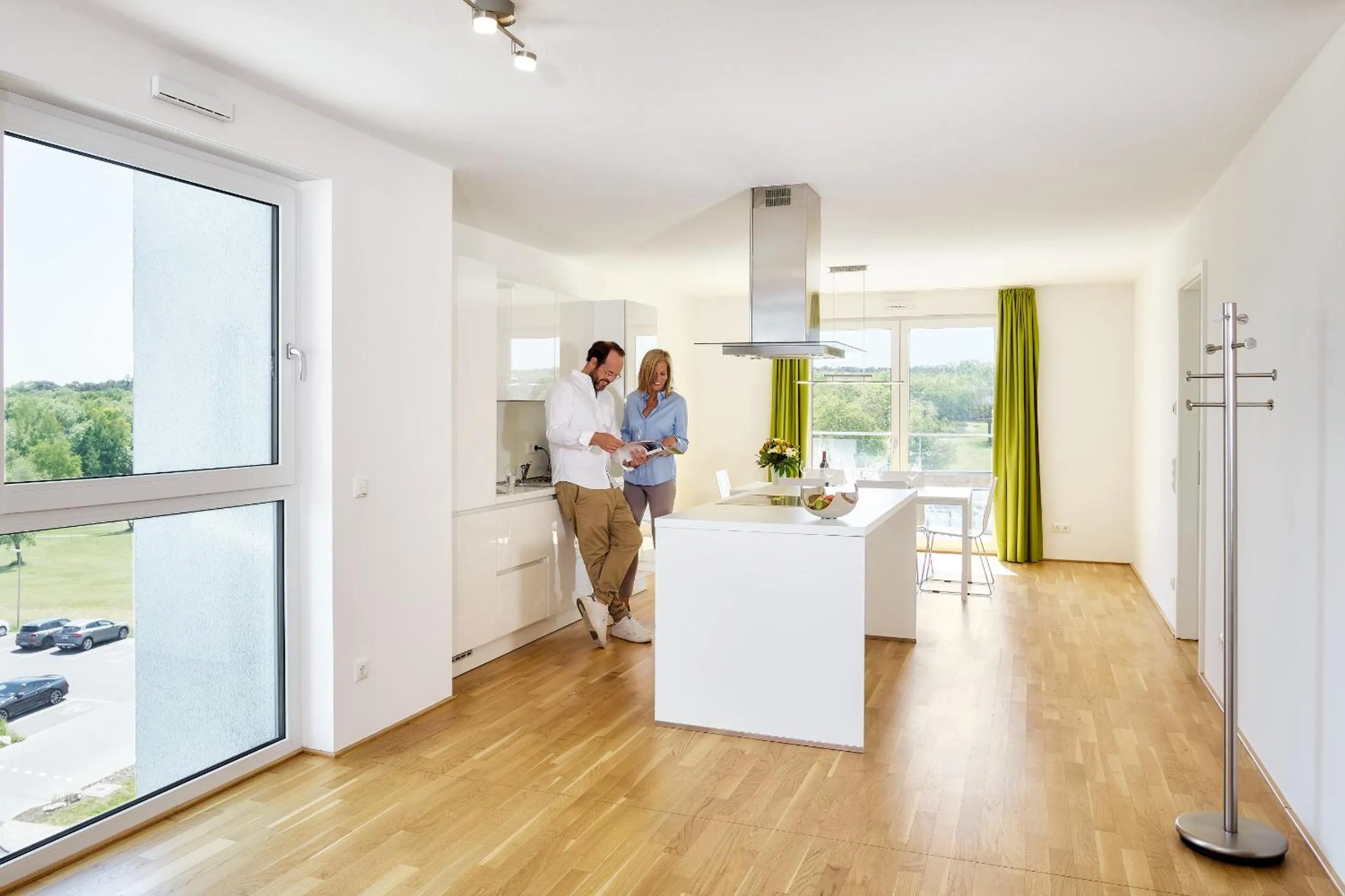 Kitchen or kitchenette in Aparthotel Parkallee
