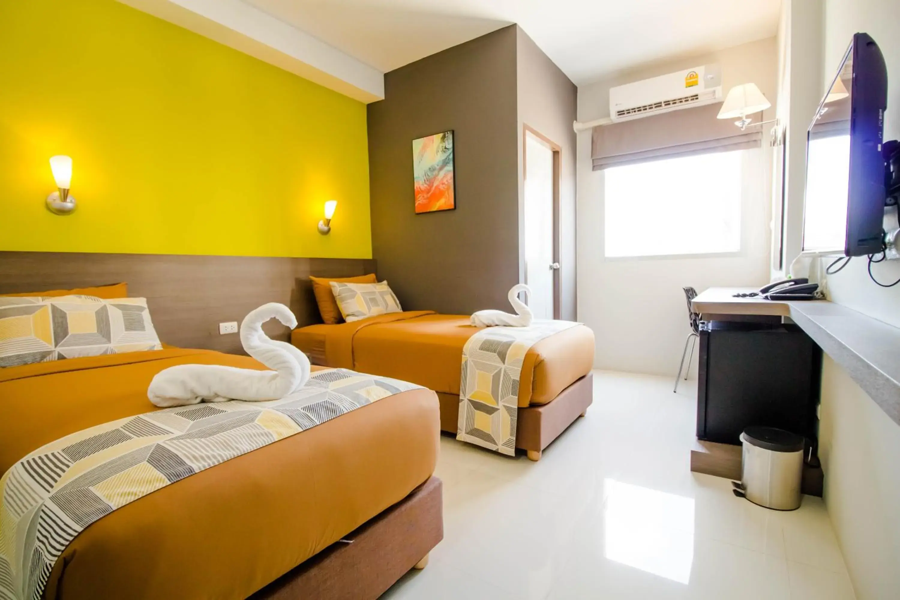 Superior Twin Room in Fortune D Hotel Maesot Superior Twin Room in Fortune D Hotel Maesot