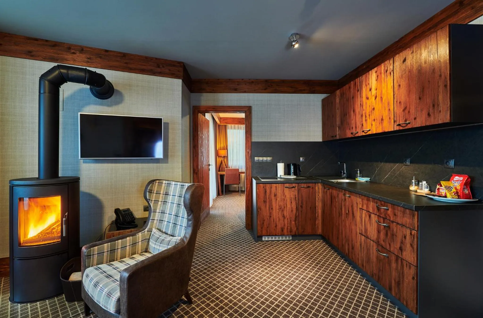 Kitchen or kitchenette in Hotel Pošta