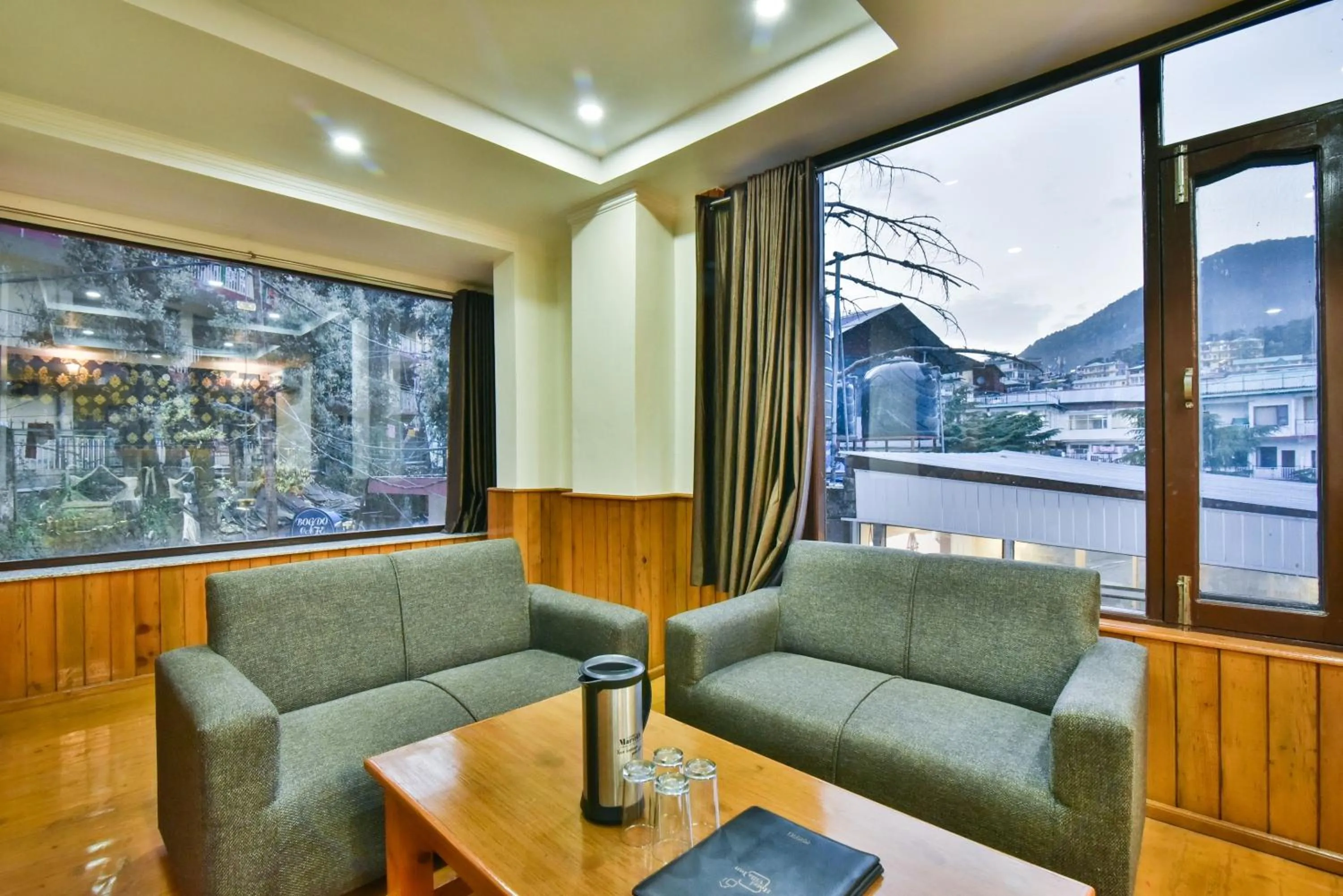 Seating area in The Posh Hotel