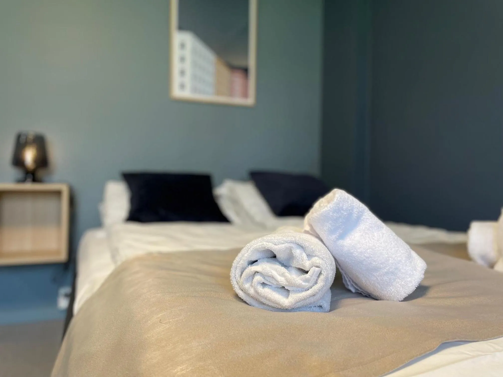 Bedroom, Bed in Emma Gjestehus