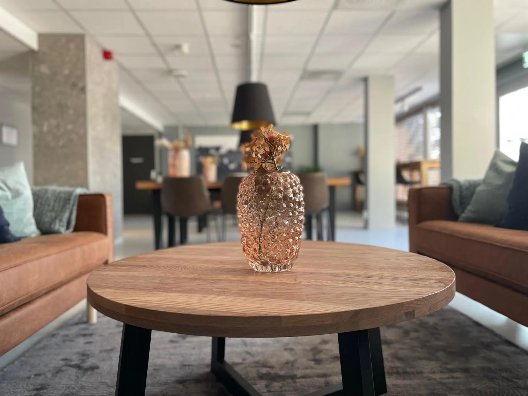 Seating area in Emma Gjestehus