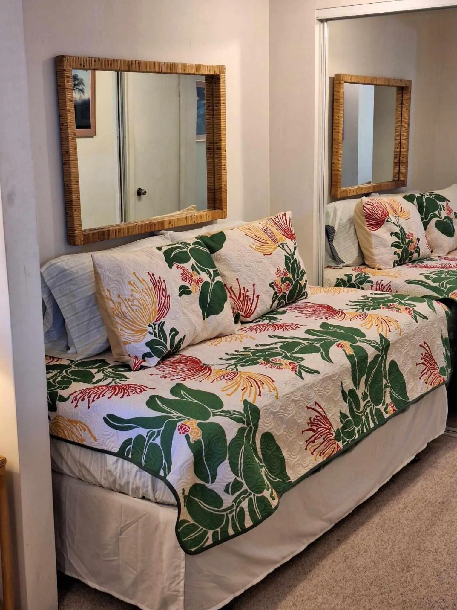 Bed in Belle Vue Waimea B&B Corporation - Big Island of Hawaii